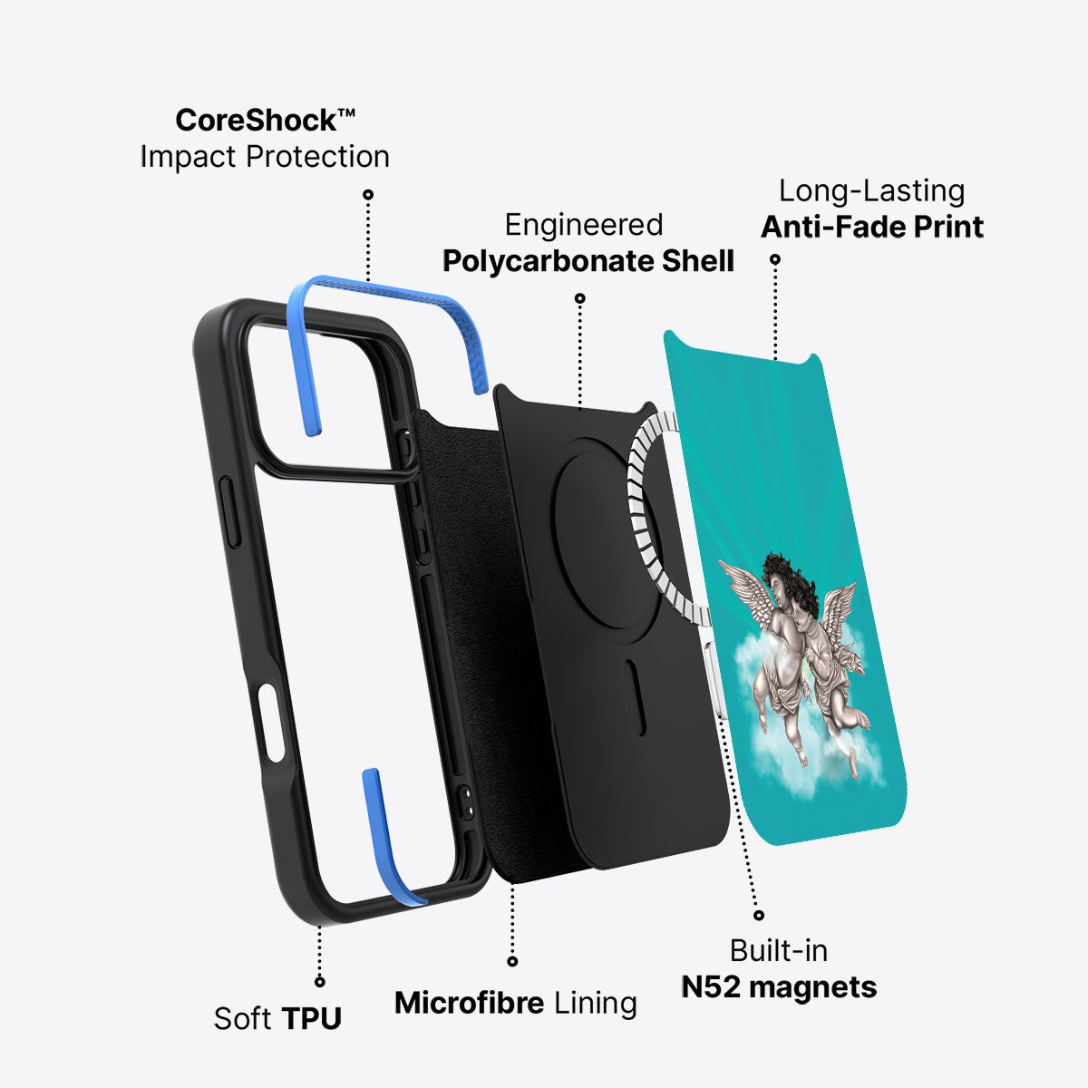 Guardian Angels - iPhone 17 Pro Max Case #case type_core (magsafe)