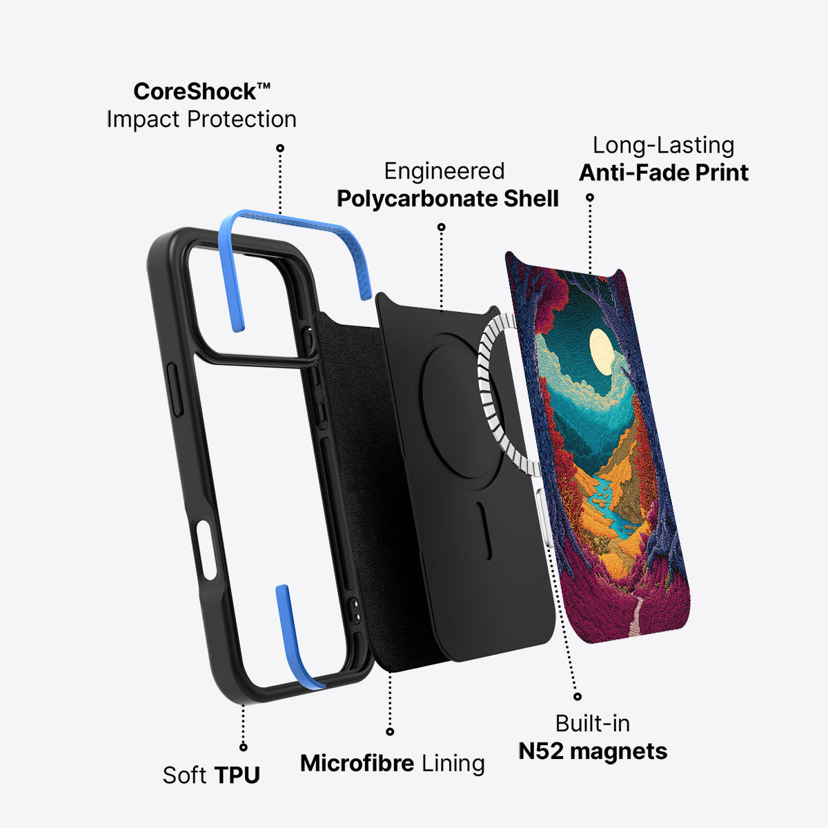 Celestial Designer iPhone 17 Pro Max Case – Harvest Moon | MagSafe