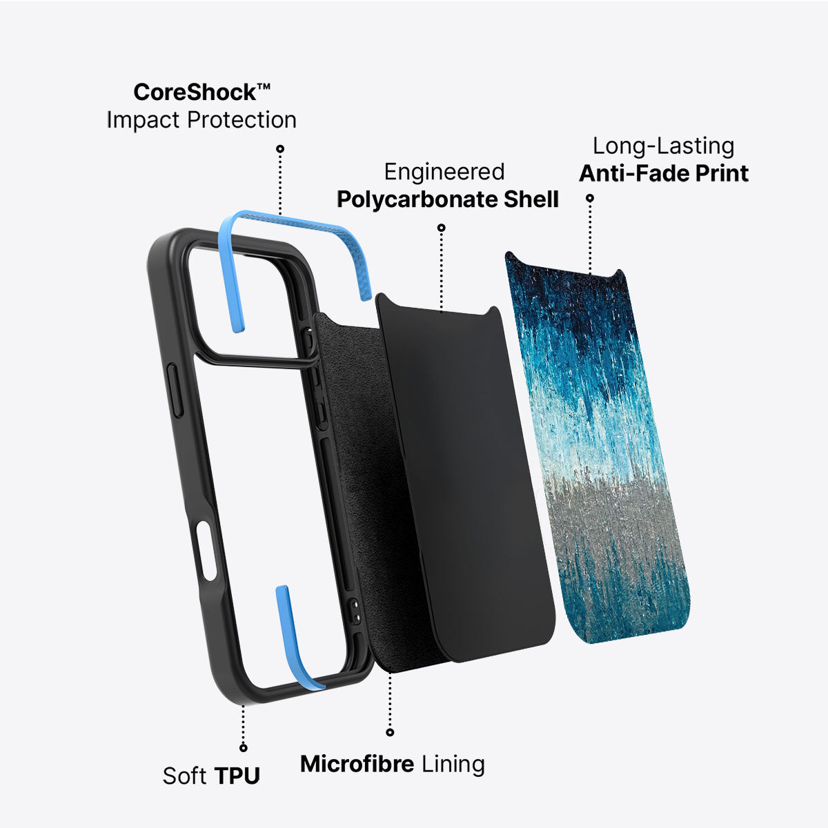 Impasto Tides - iPhone 17 Pro Max Case #case type_core (non magsafe)