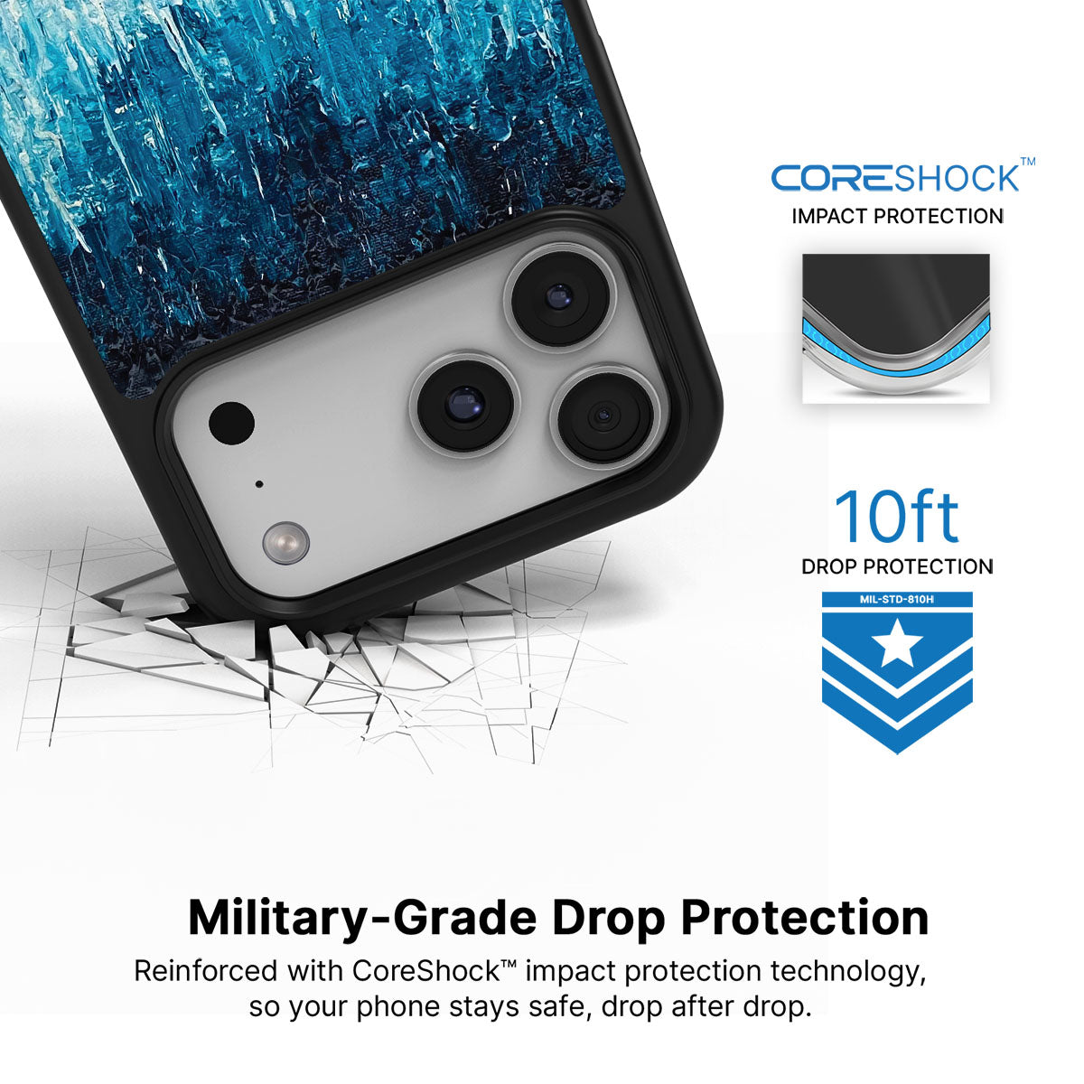 Impasto Tides - iPhone 17 Pro Max Case #case type_core (magsafe), #case type_core (non magsafe)