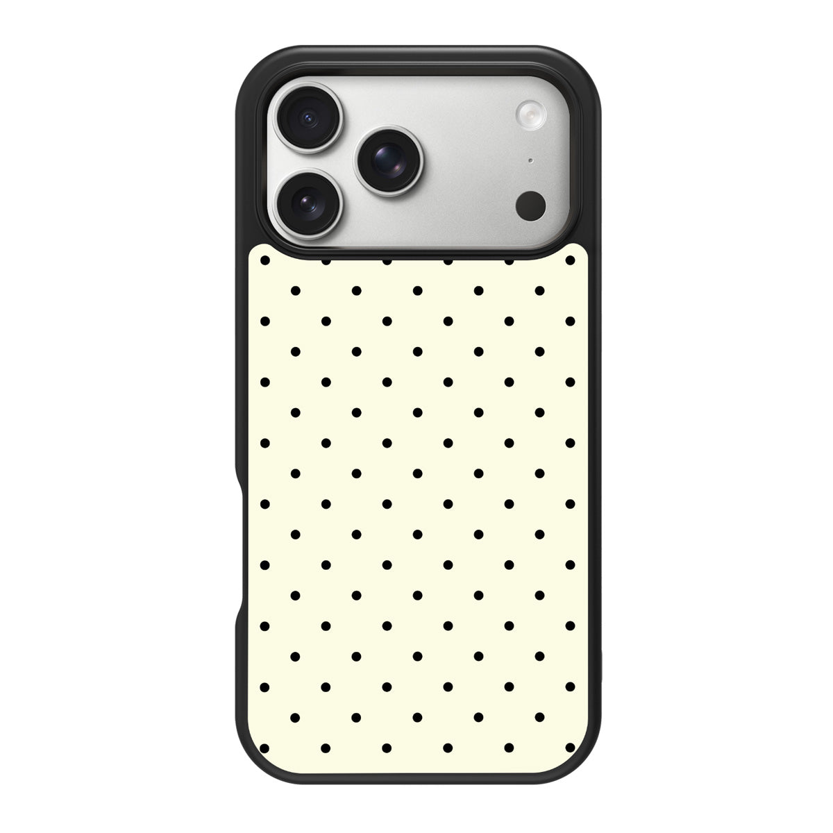 Ivory Sprinkle design back view – iPhone 17 Pro Max case