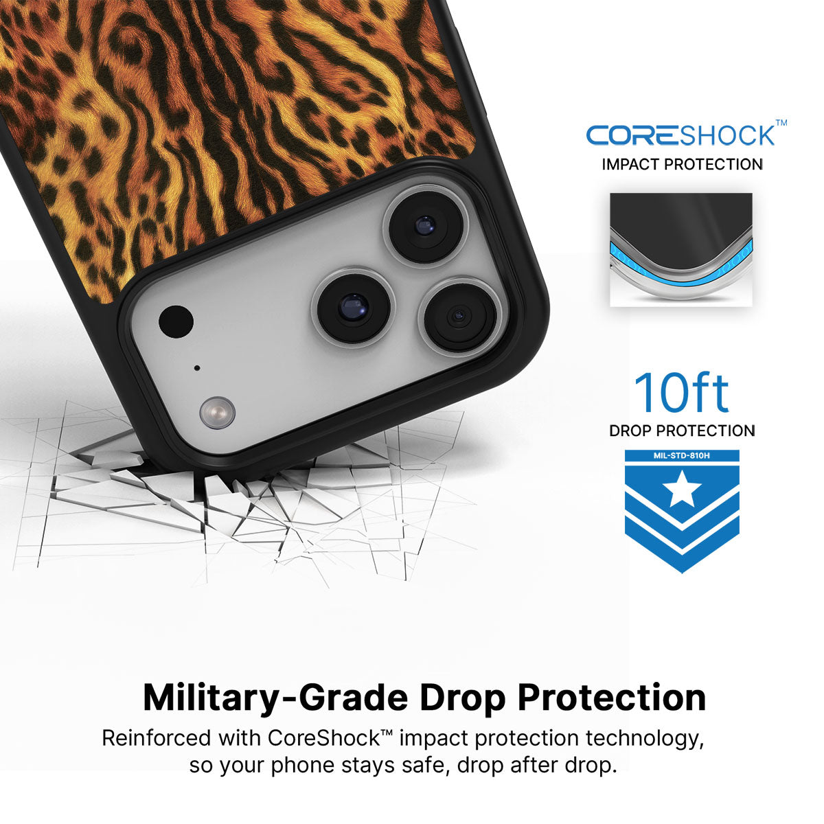 Leopard Trail - iPhone 17 Pro Max Case #case type_core (magsafe), #case type_core (non magsafe)