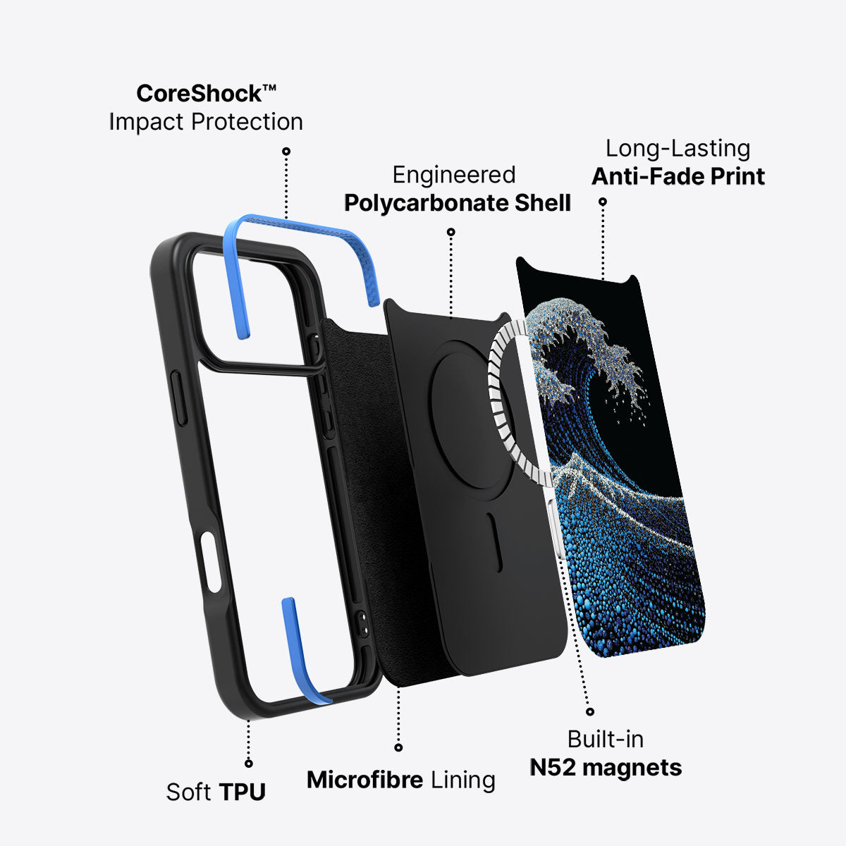 Midnight Tide - iPhone 17 Pro Max Case