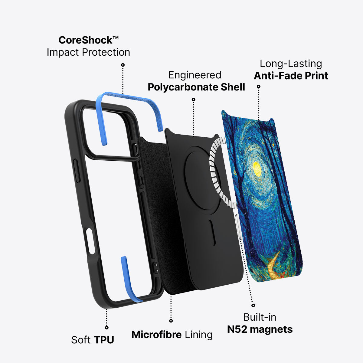 Moonlit Forest - iPhone 17 Pro Max Case