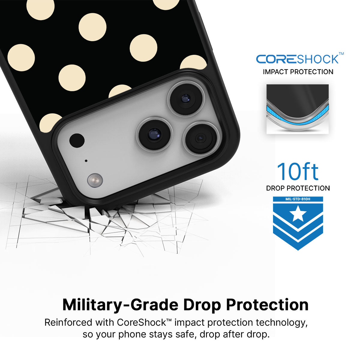 Noir Cream - iPhone 17 Pro Max Case #case type_core (magsafe), #case type_core (non magsafe)