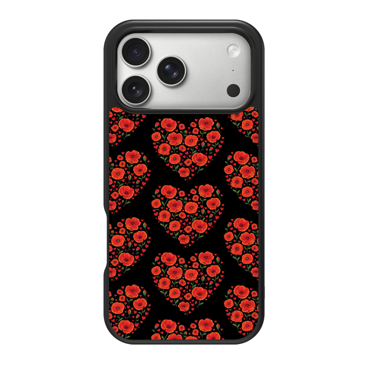 Poppy Heart - iPhone 17 Pro Max Case #case type_core (magsafe), #case type_core (non magsafe)