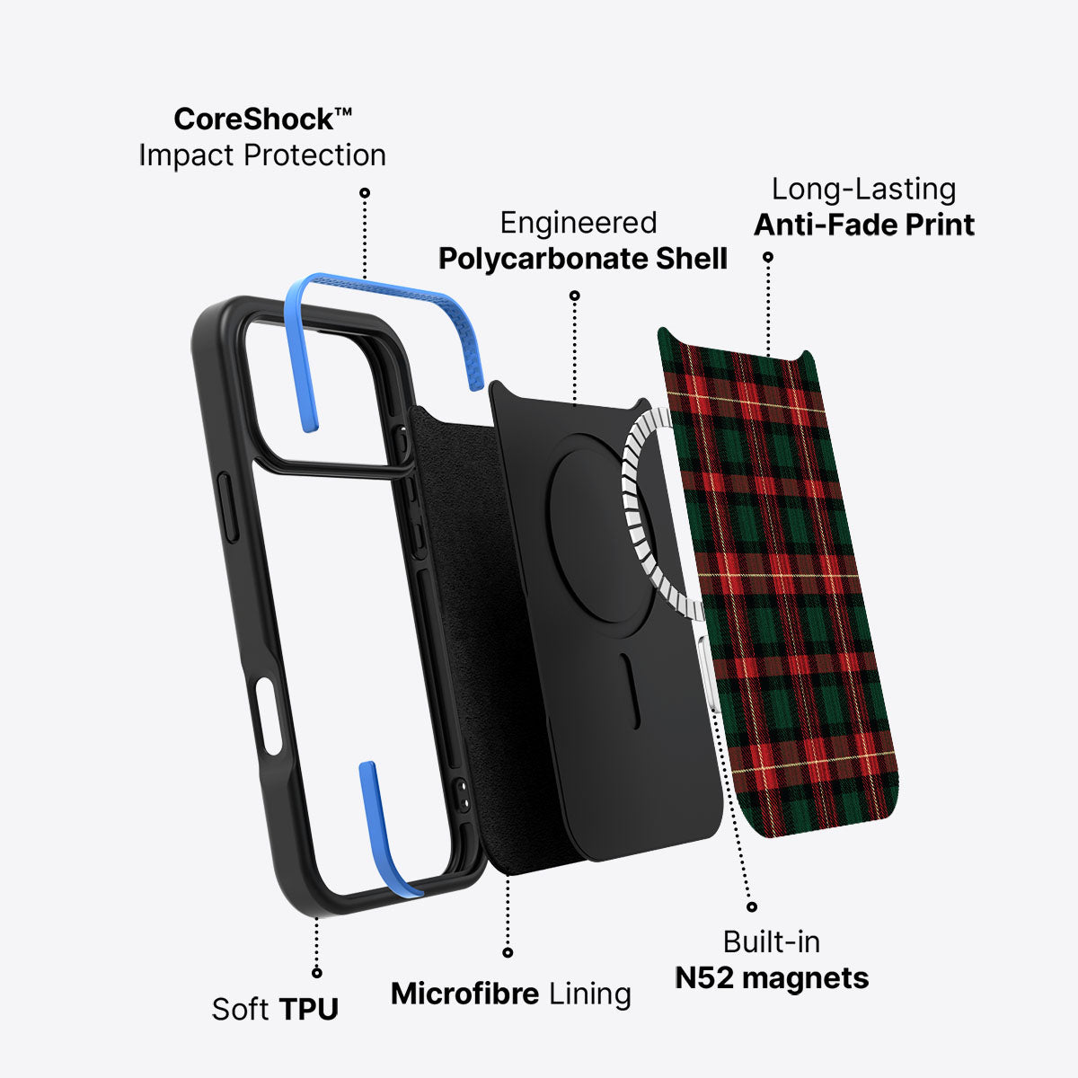 Royal Tartan - iPhone 17 Pro Max Case #case type_core (magsafe)