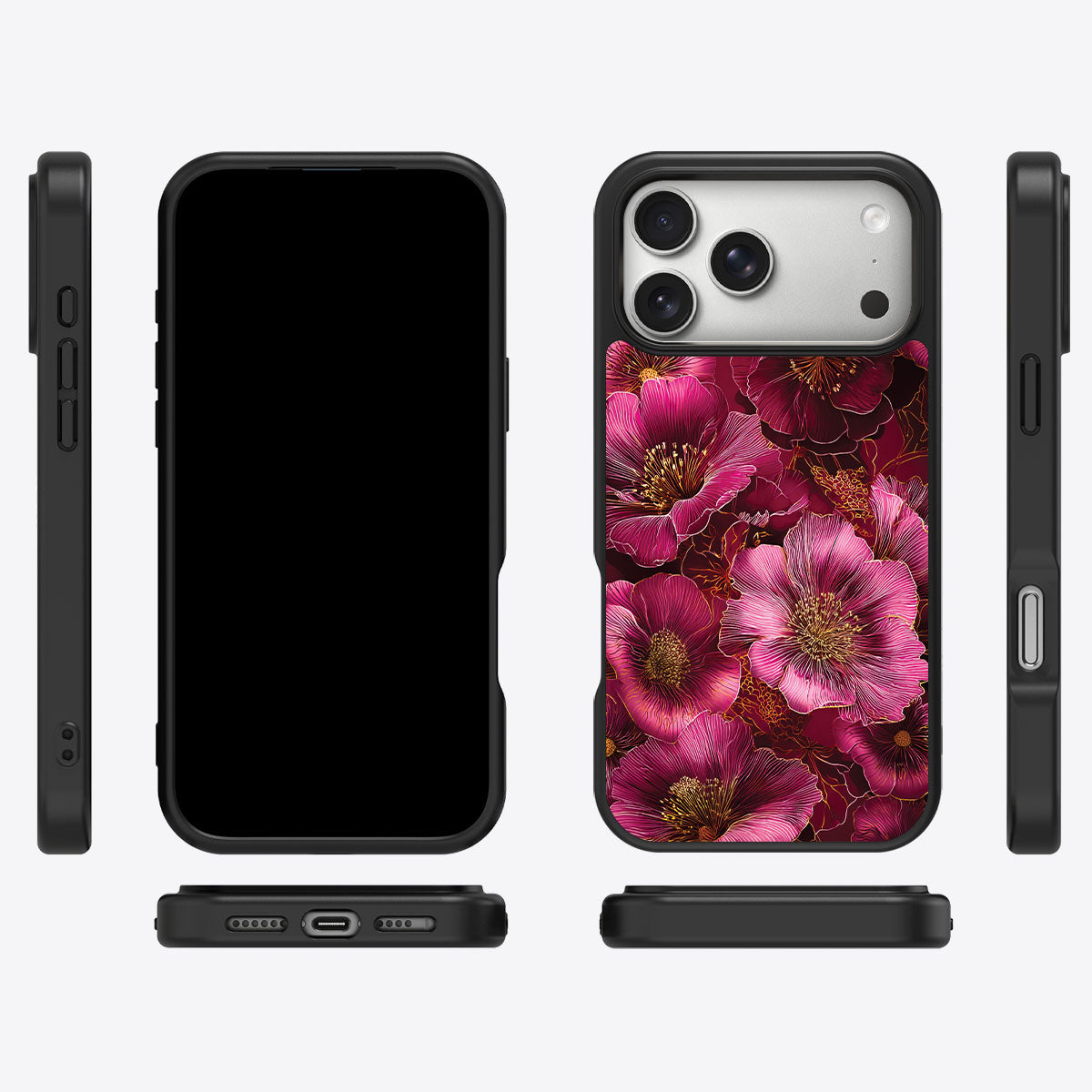 Ruby Flora - iPhone 17 Pro Max Case #case type_core (magsafe), #case type_core (non magsafe)