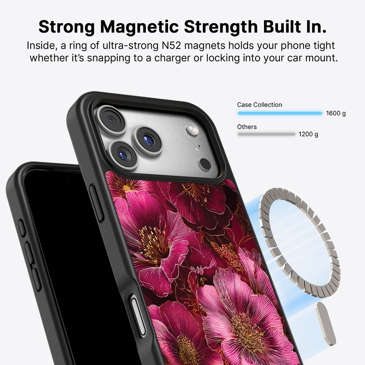 Ruby Flora - iPhone 17 Pro Max Case #case type_core (magsafe)