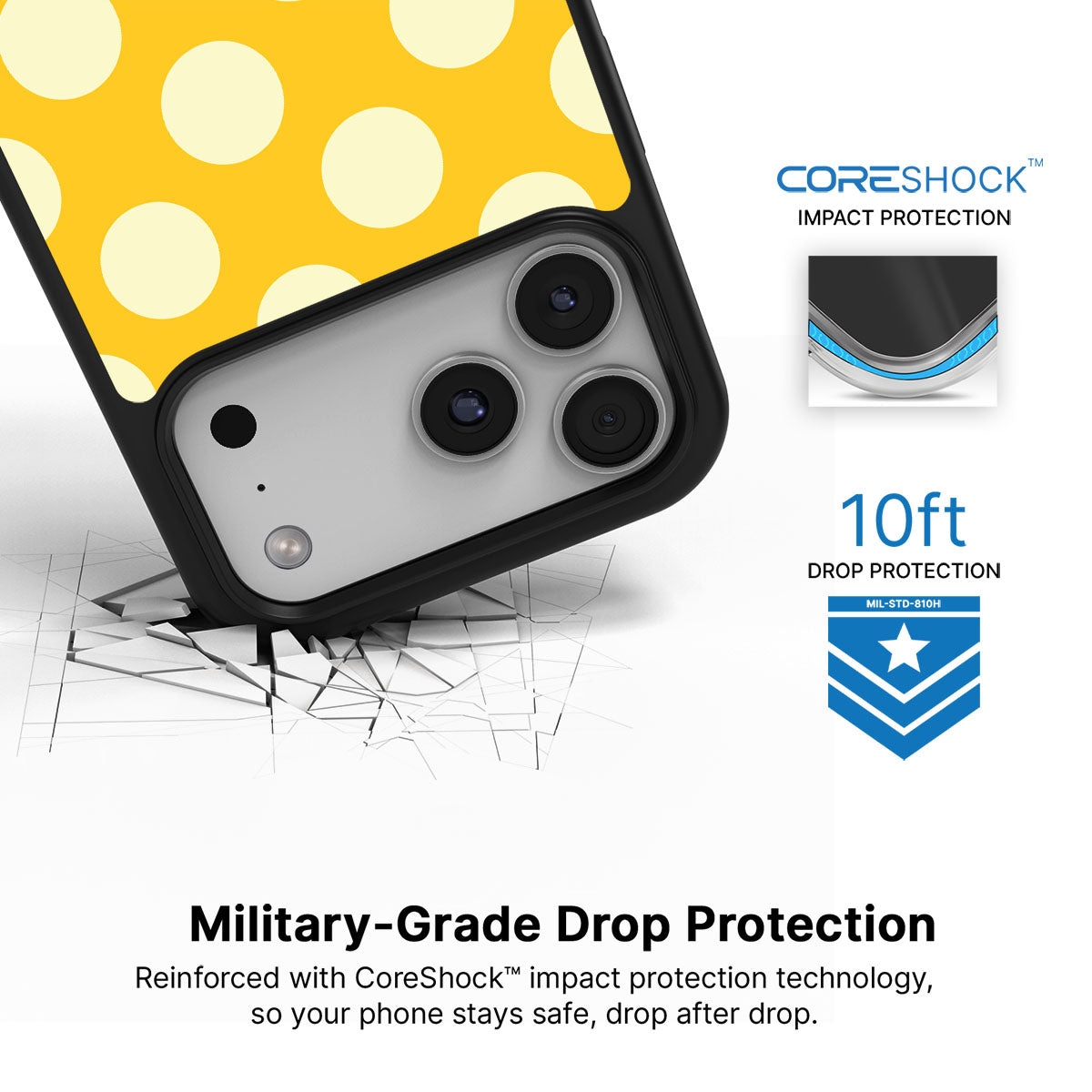 Sunny Dots - iPhone 17 Pro Max Case #case type_core (magsafe), #case type_core (non magsafe)
