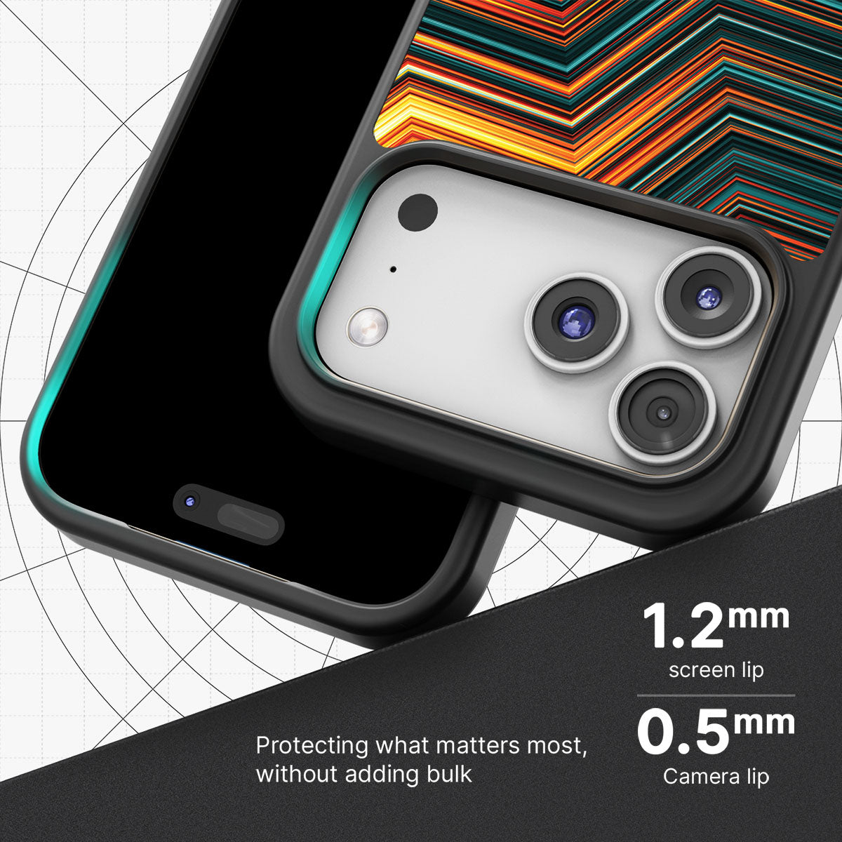 Techno Waves - iPhone 17 Pro Max Case #case type_core (magsafe), #case type_core (non magsafe)