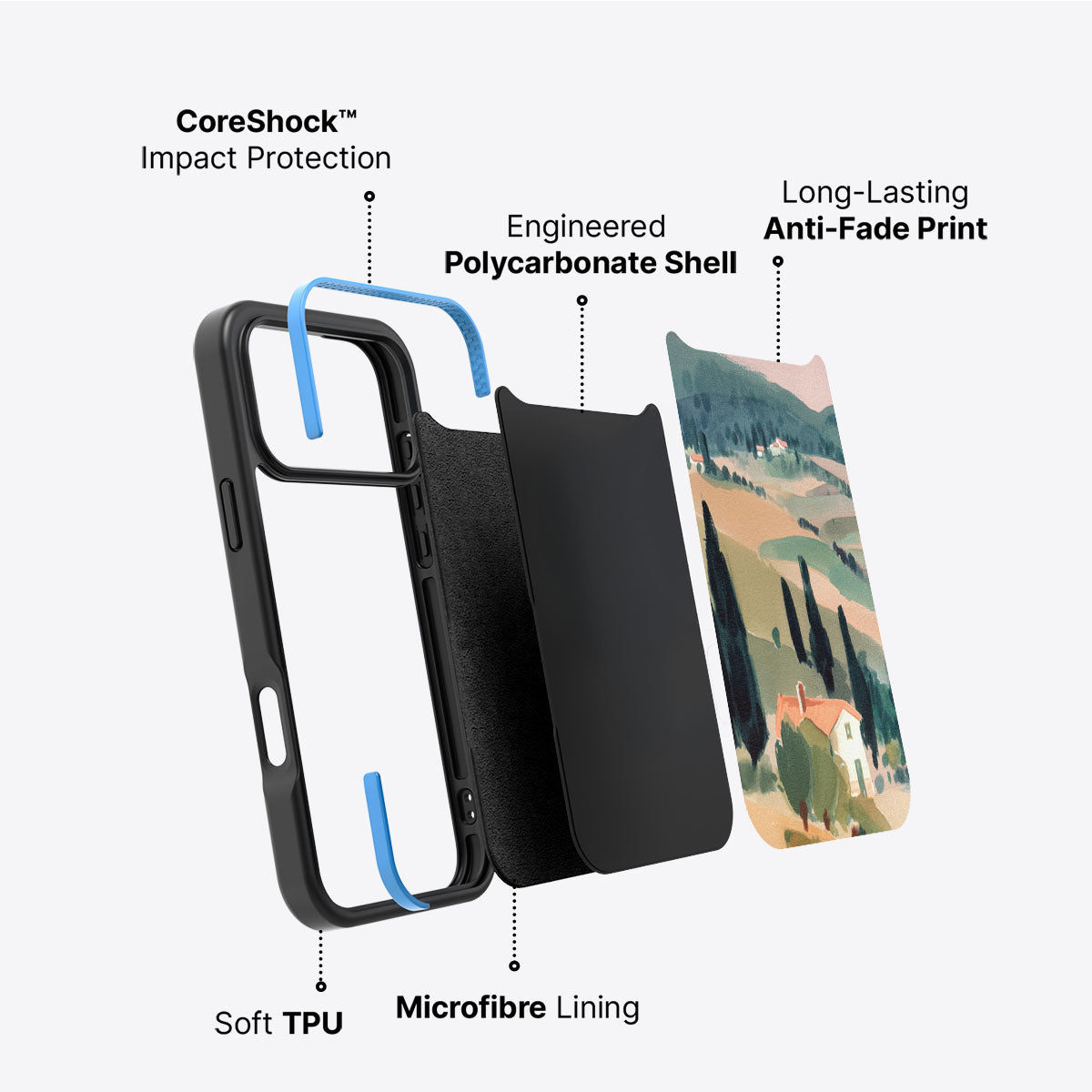 Tuscan Holiday - iPhone 17 Pro Max Case #case type_core (non magsafe)