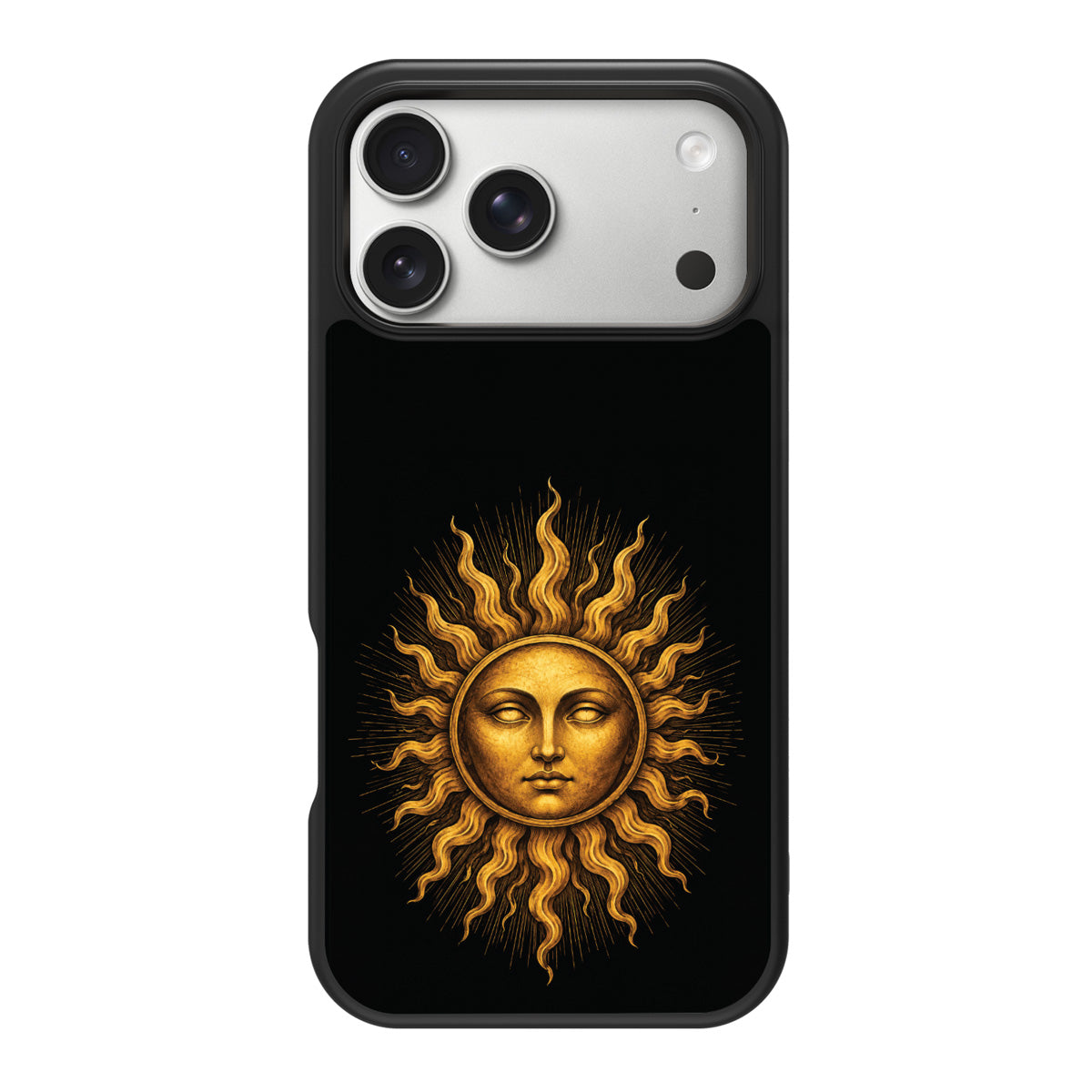 Celestial Sun design back view – iPhone 18 Pro case