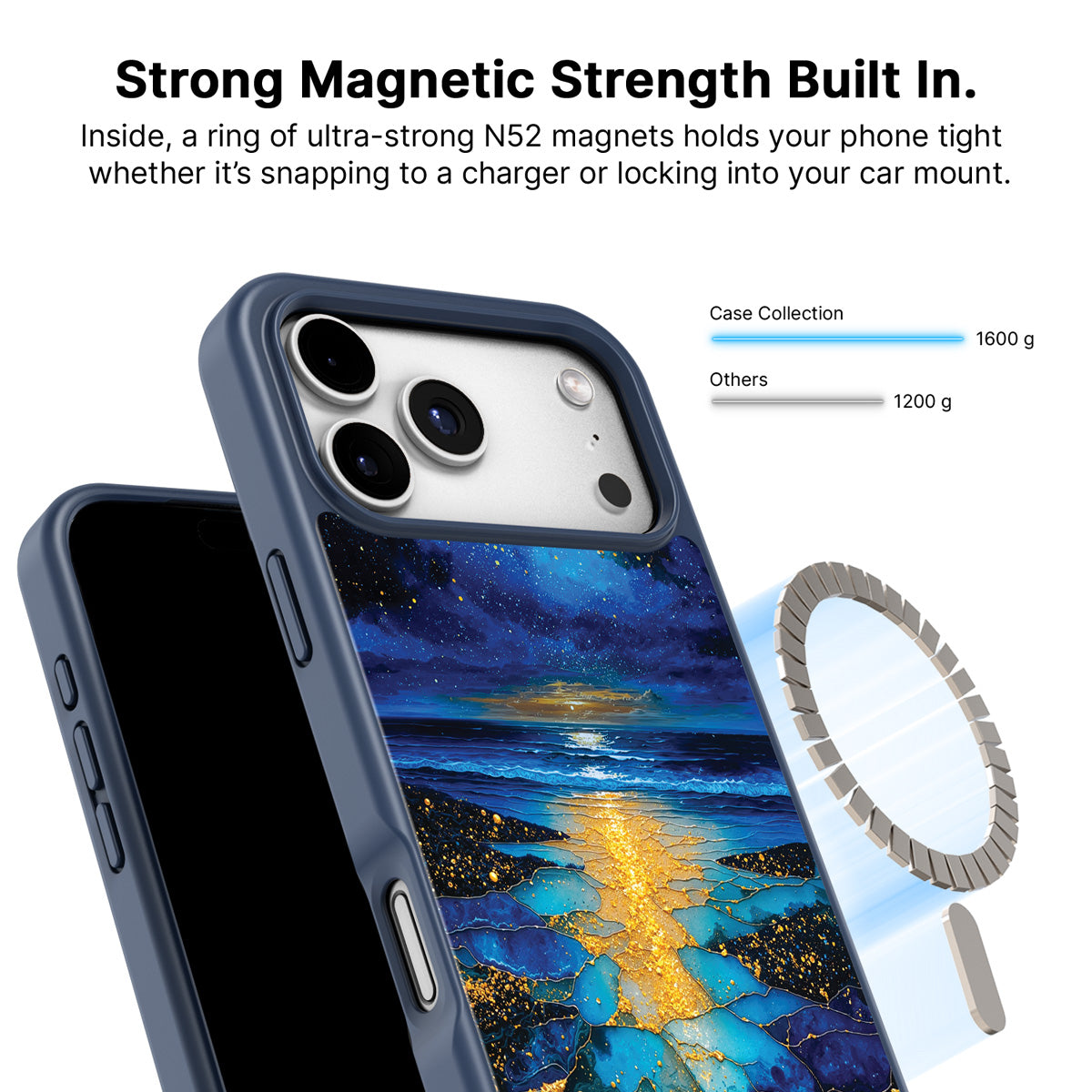 MagSafe case – Cosmic Seascape design