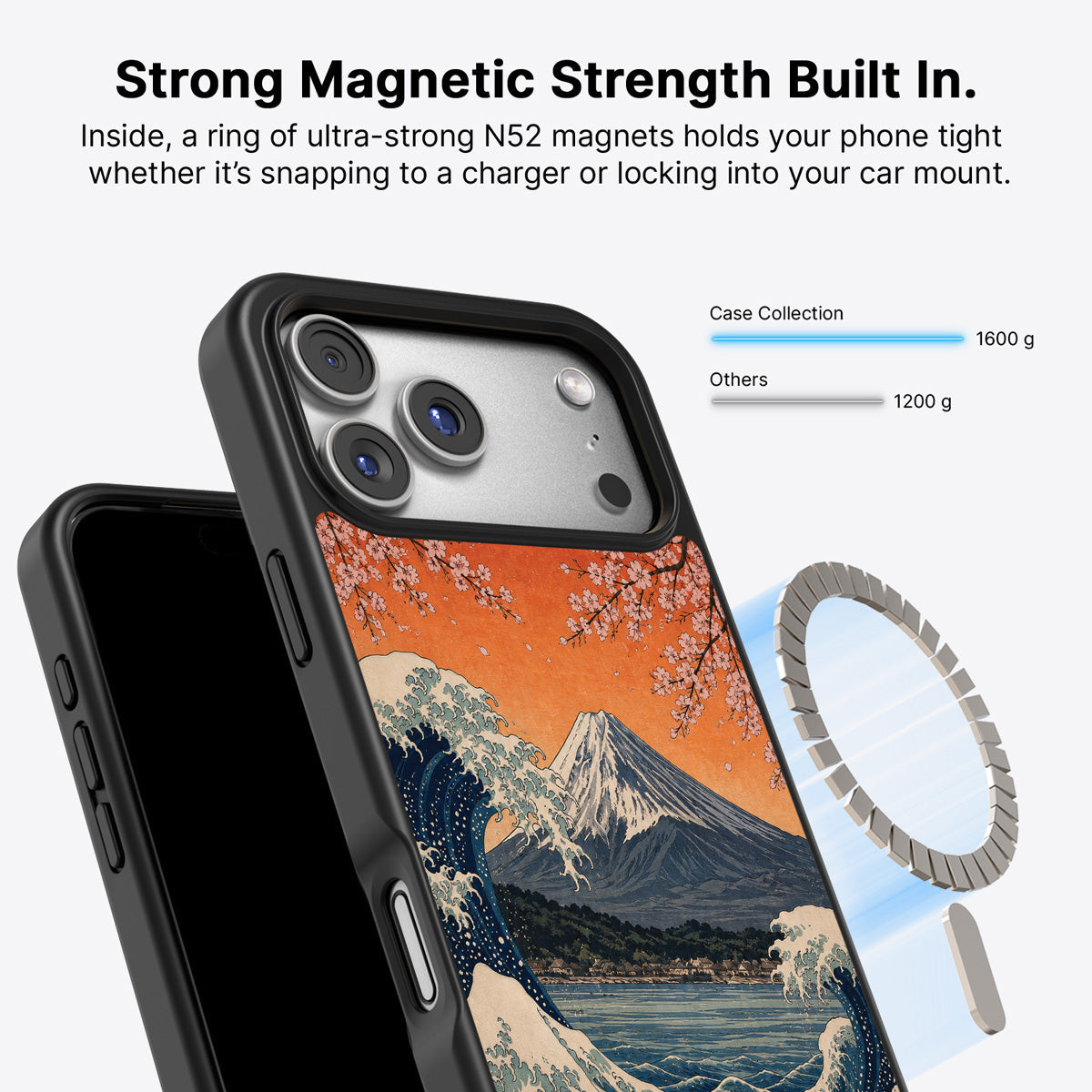 iPhone 18 Pro MagSafe case – Sakura Coast design