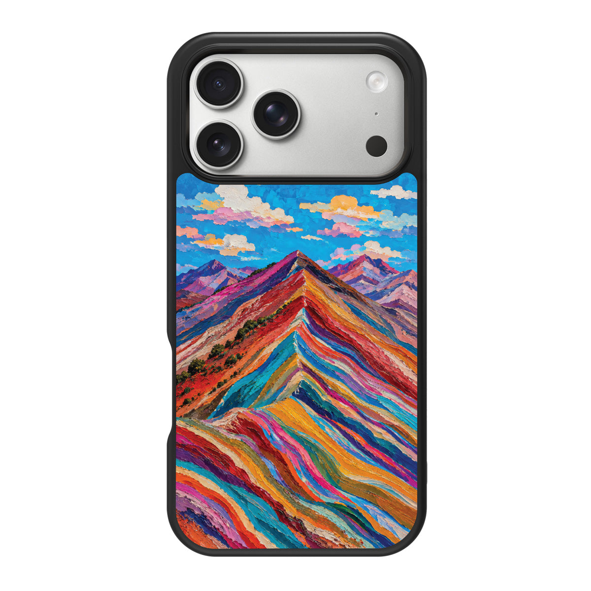 Spectrum Ridge design back view – iPhone 18 Pro case
