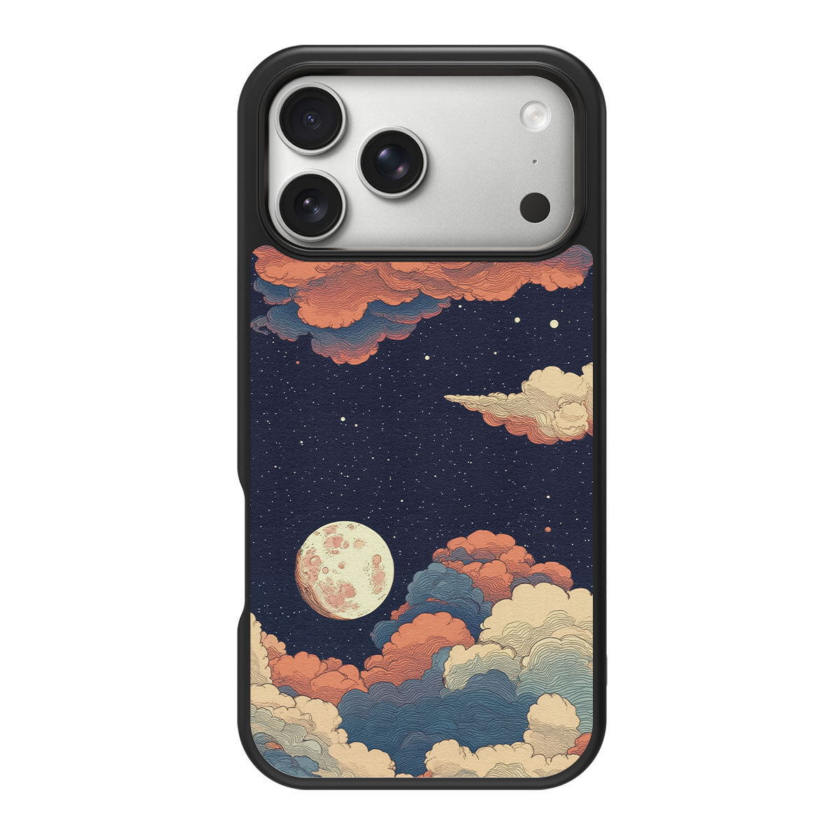 Blushed Moon design back view – iPhone 18 Pro Max case