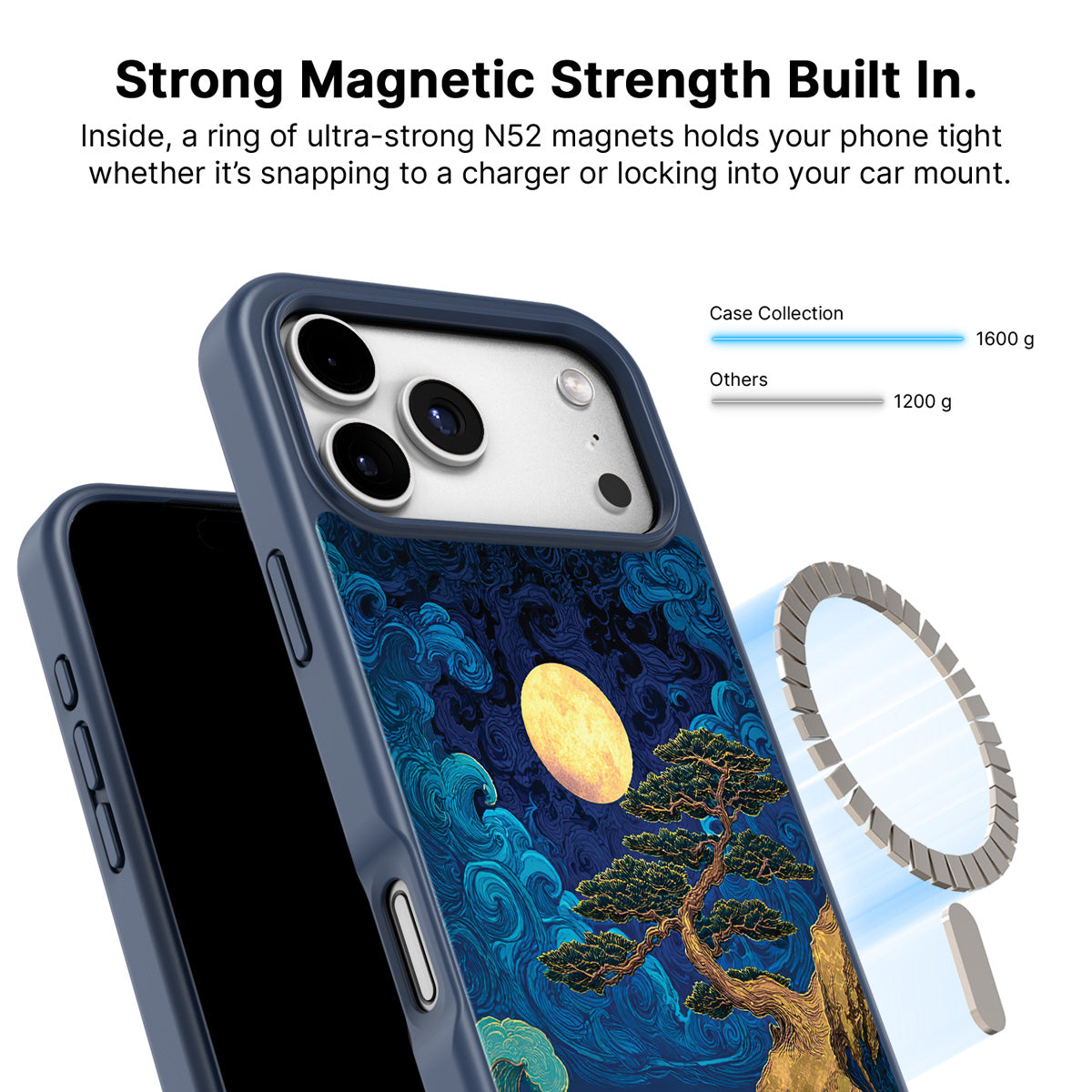 MagSafe case – Moonlit Tide design