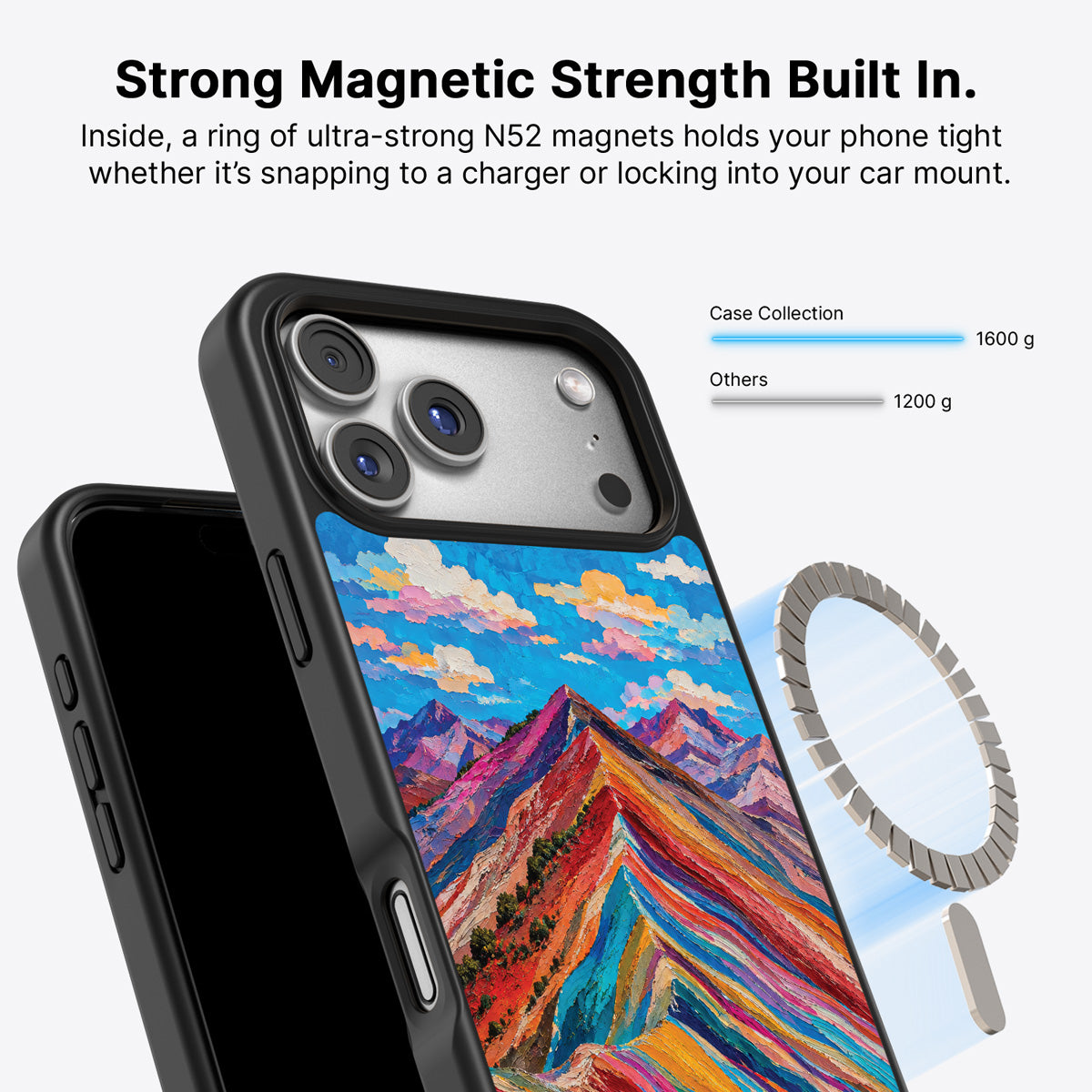 iPhone 18 Pro Max MagSafe case – Spectrum Ridge design