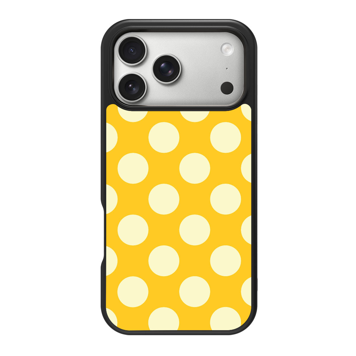 Sunny Dots design back view – iPhone 18 Pro Max case