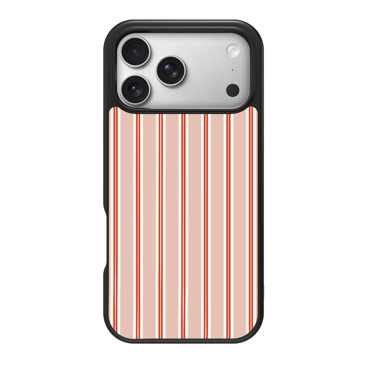 Vermillion Streak design back view – iPhone 18 Pro Max case