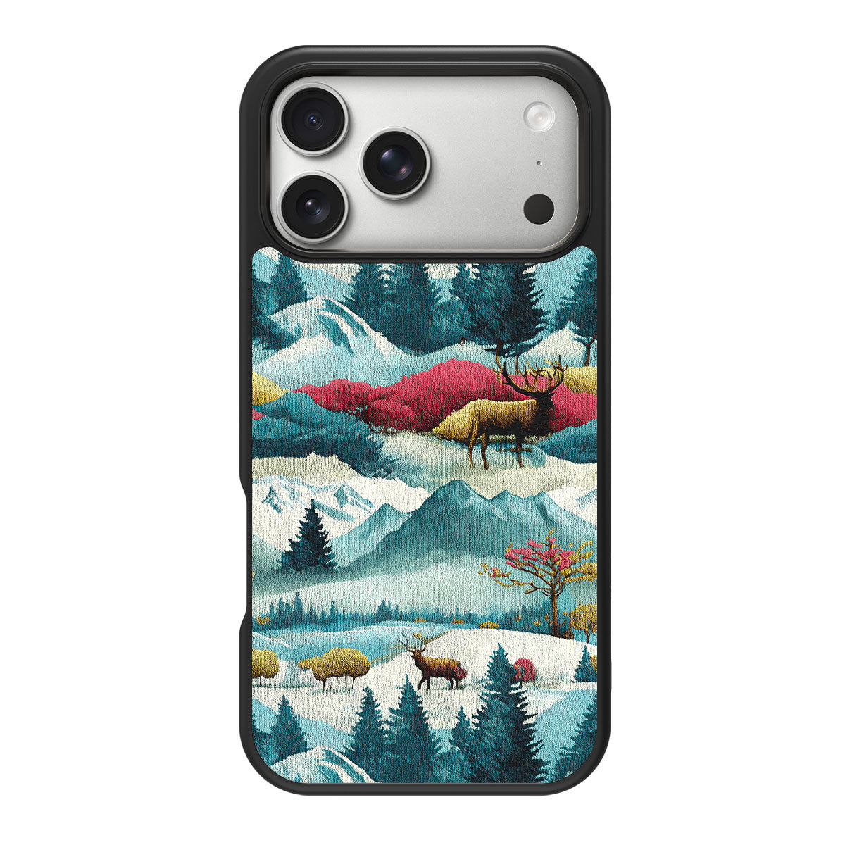 Winter Impressions design back view – iPhone 18 Pro Max case