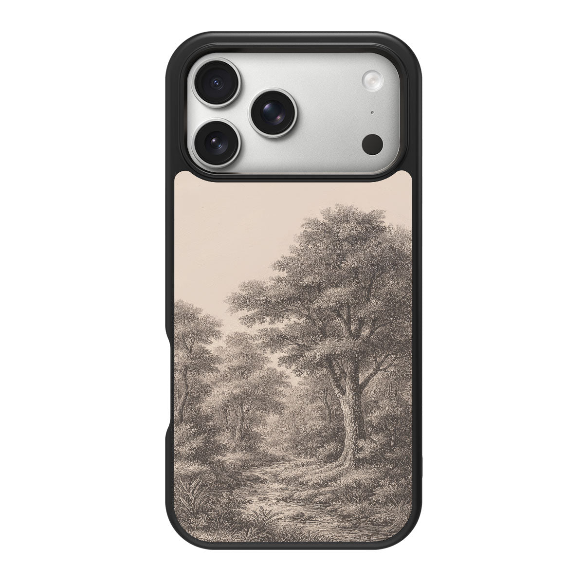 Woodland design back view – iPhone 18 Pro Max case