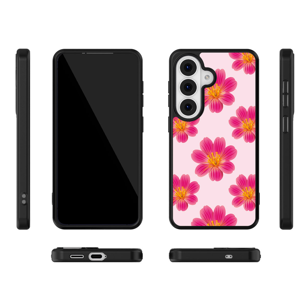 Lewisia Cotyledon Samsung Galaxy S26 Plus case – multi-angle view