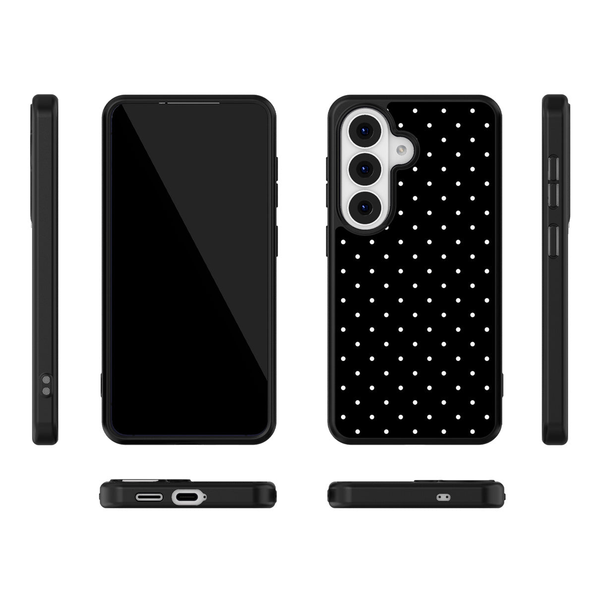 Midnight Confetti Samsung Galaxy S26 case – multi-angle view