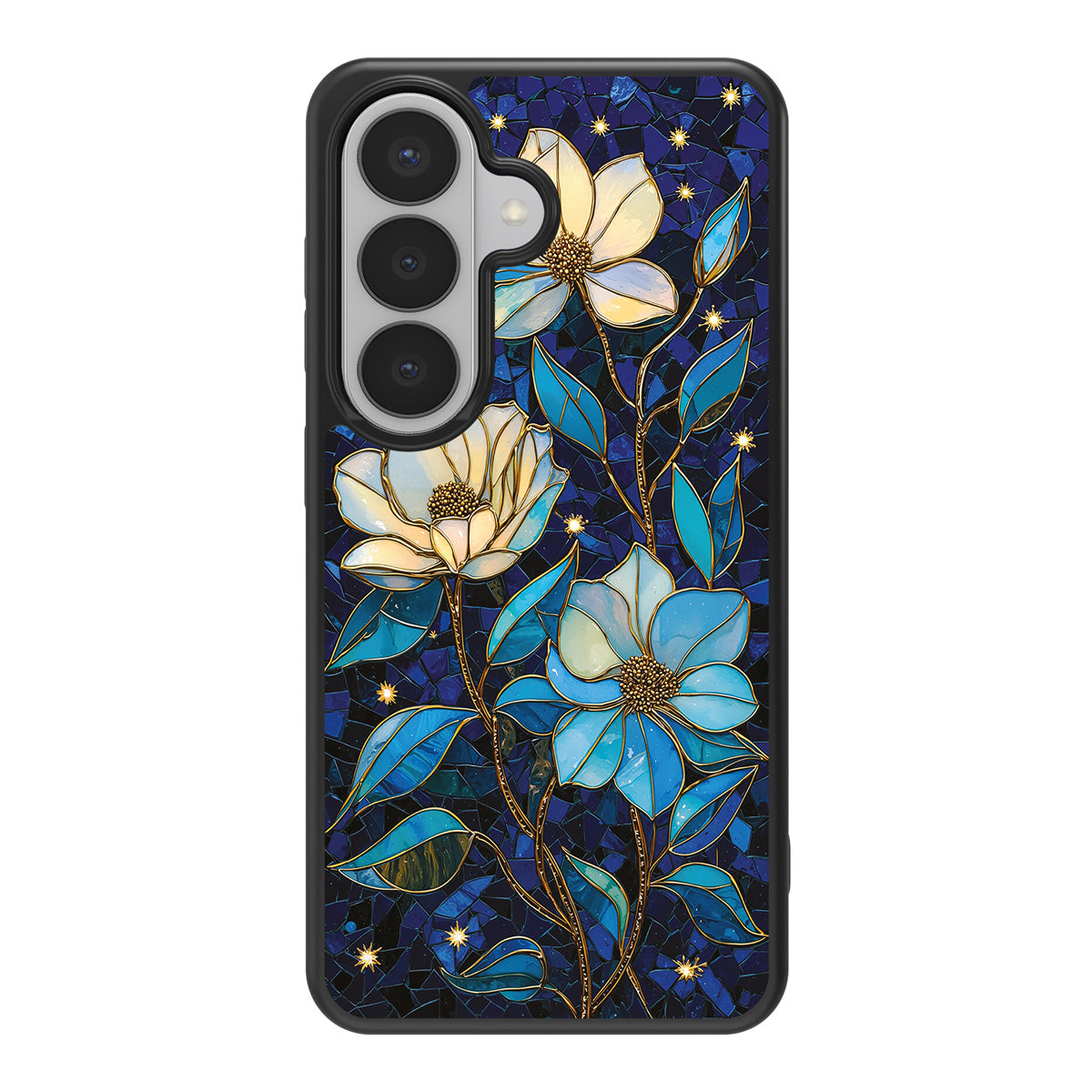 Midnight Magnolia design back view – Samsung Galaxy S26 case