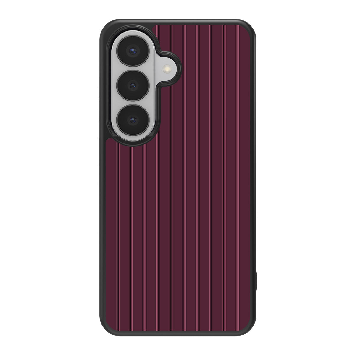Mulberry Pinstripe design back view – Samsung Galaxy S26 case