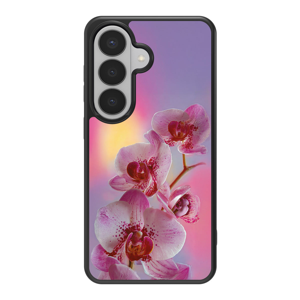 Orchid Dream design back view – Samsung Galaxy S26 case