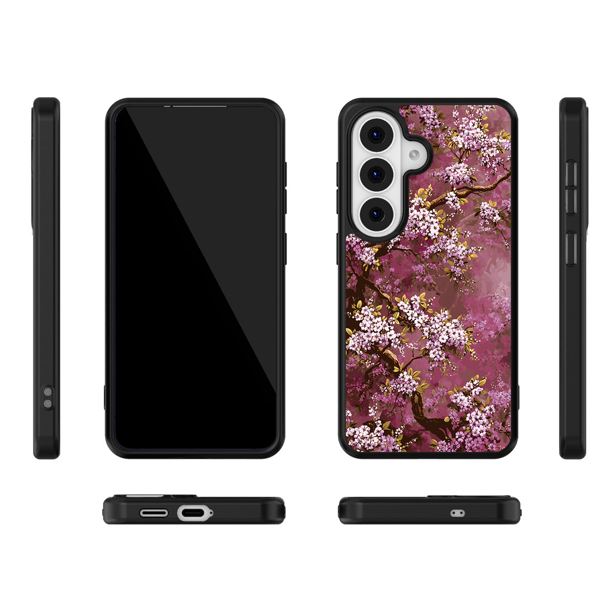 Rose Whisper Samsung Galaxy S26 Plus case – multi-angle view