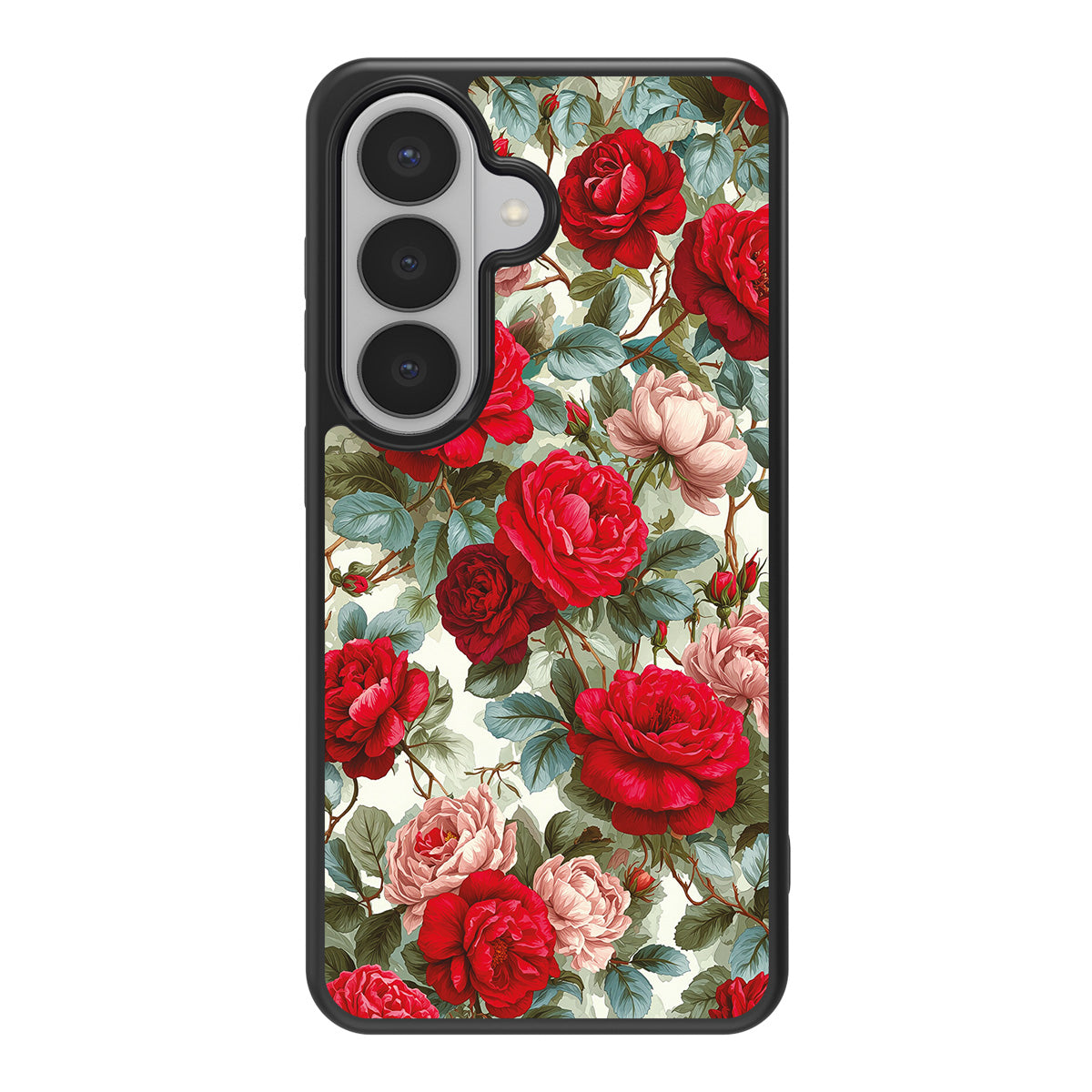 Ruby Roses design back view – Samsung Galaxy S26 case