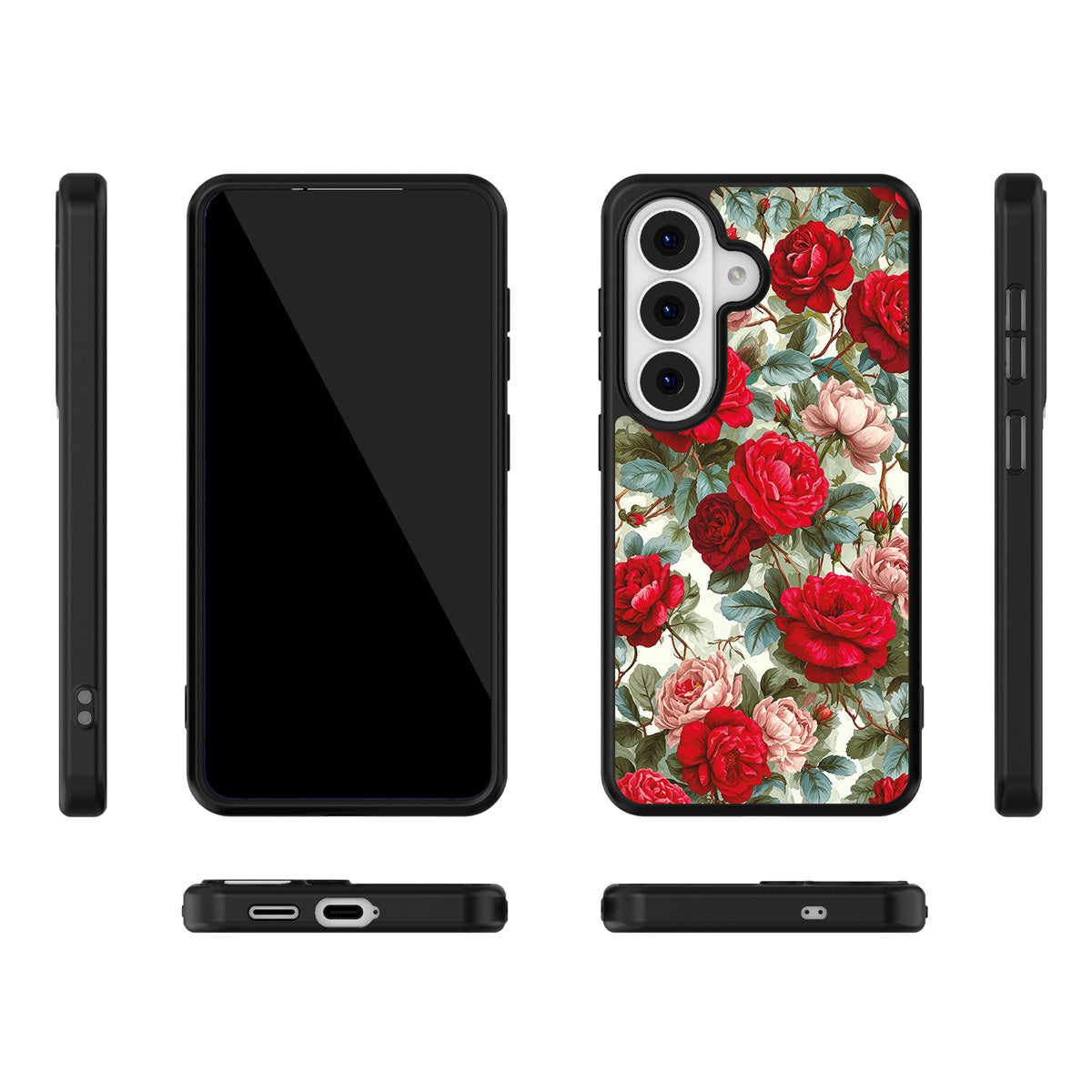 Ruby Roses Samsung Galaxy S26 case – multi-angle view