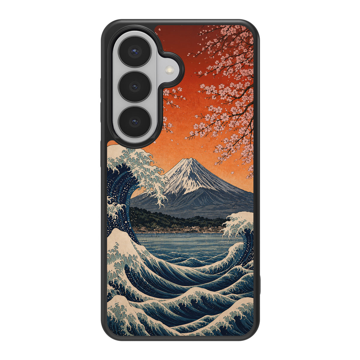 Sakura Coast design back view – Samsung Galaxy S26 case