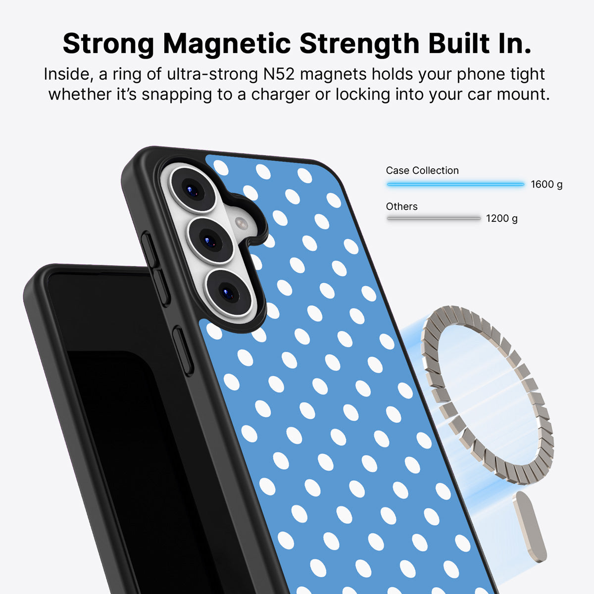 Samsung Galaxy S26 Qi2 magnetic case with N52 magnets – Summer Breeze design