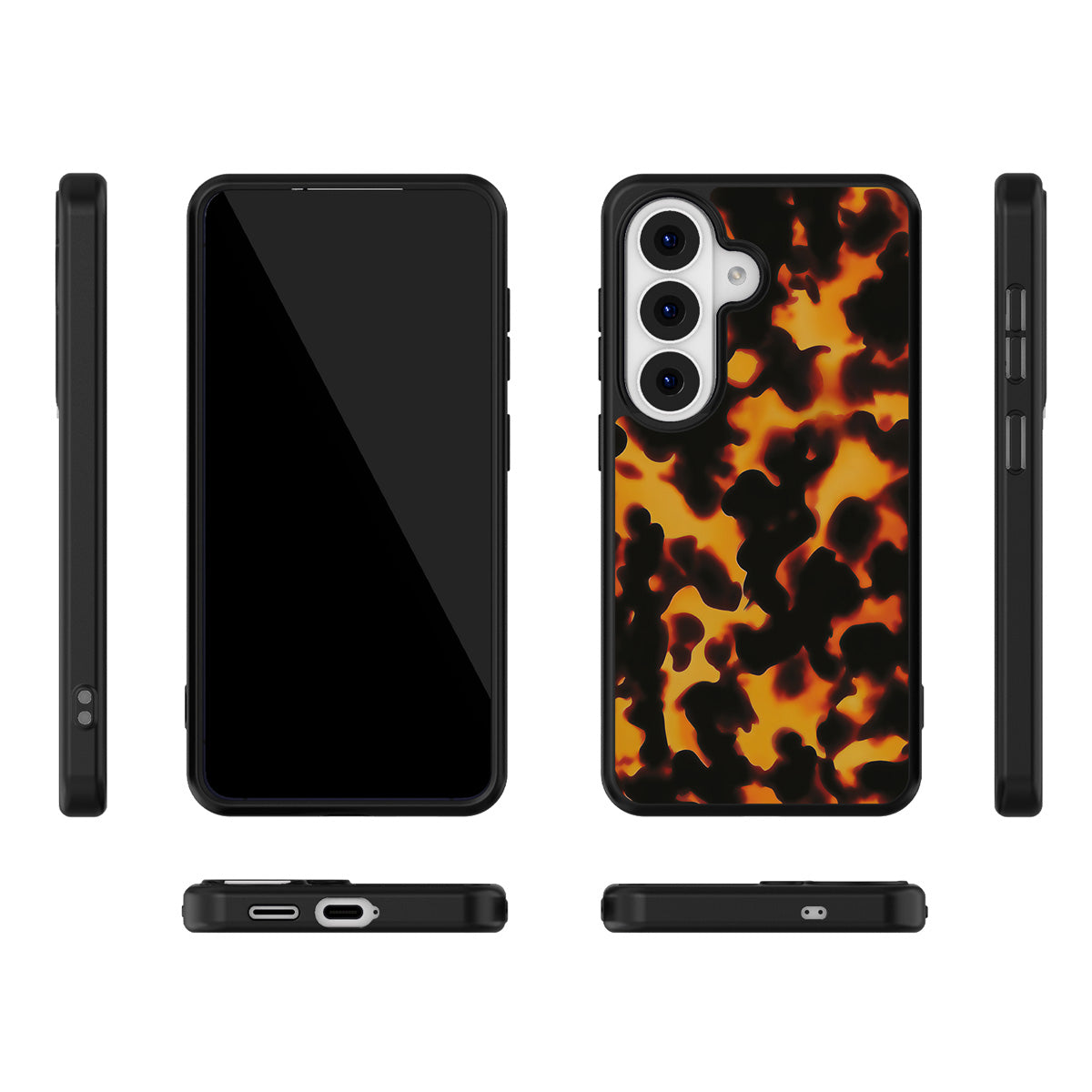 Tortoise Shell Samsung Galaxy S26 case – multi-angle view