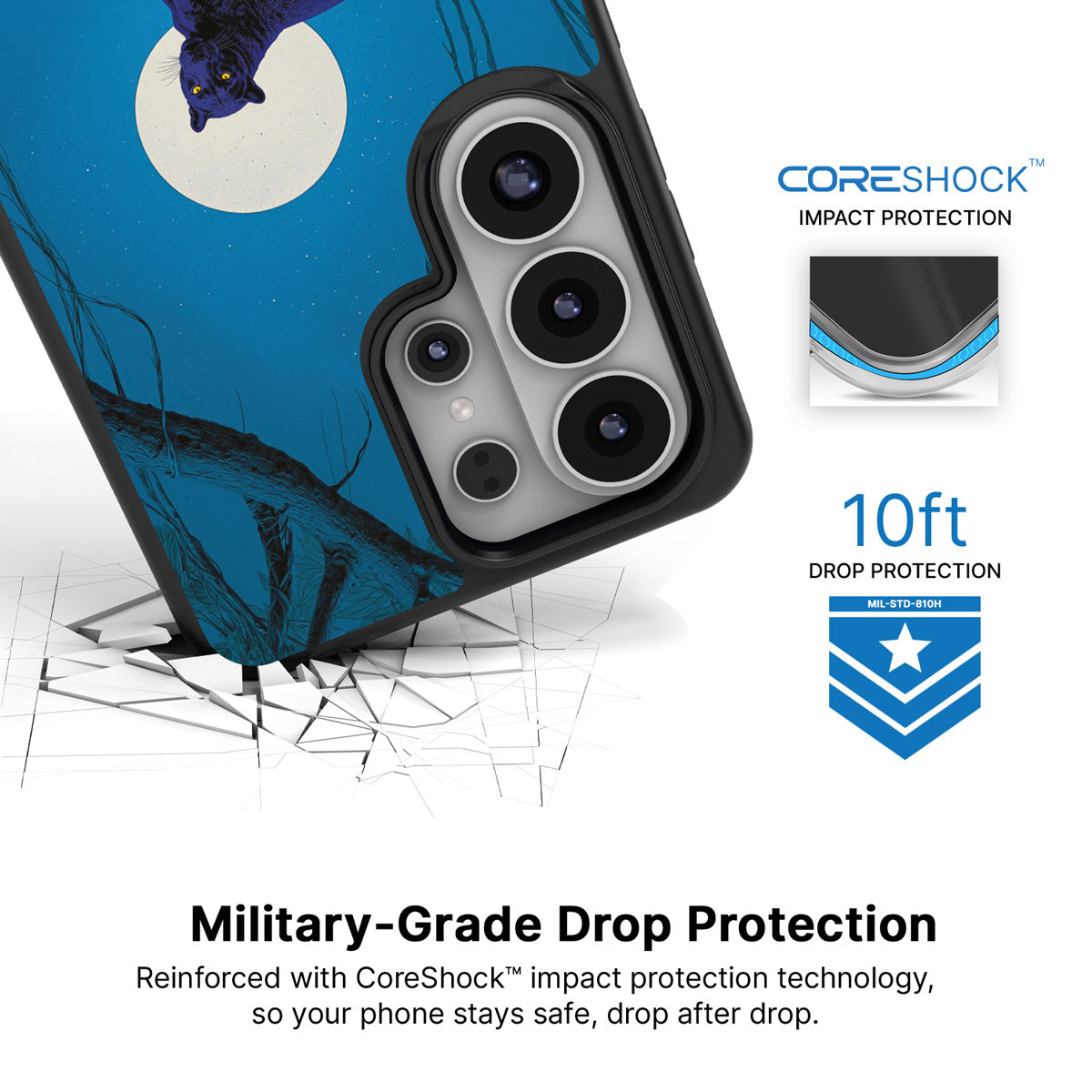 Tropic Panther Samsung Galaxy S26 Ultra case with 10ft military-grade drop protection
