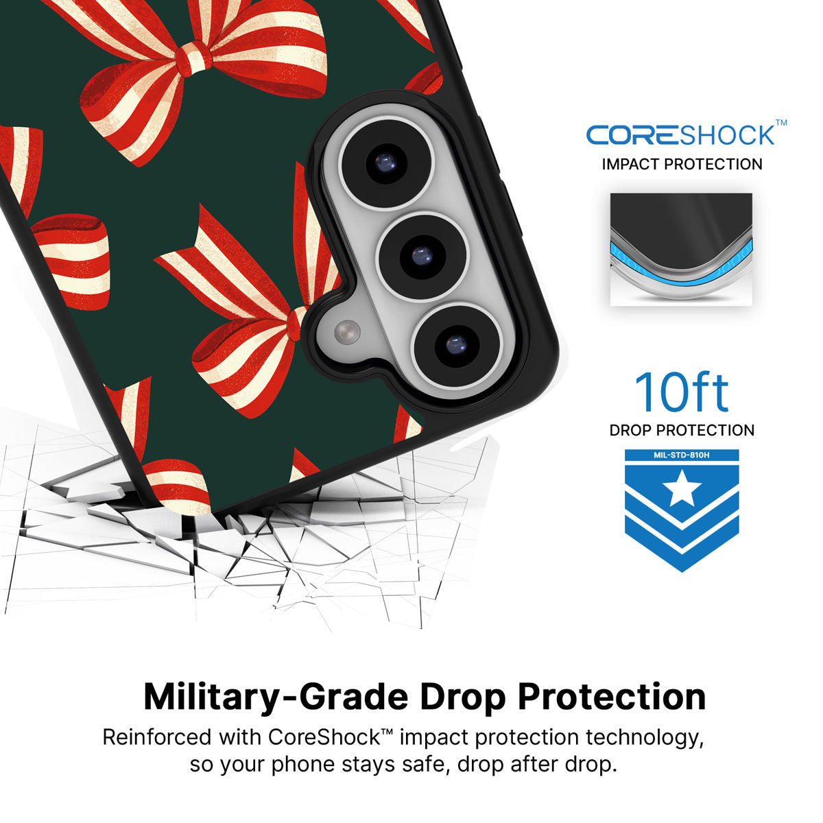 Velvet Ribbon Samsung Galaxy S26 case with 10ft military-grade drop protection