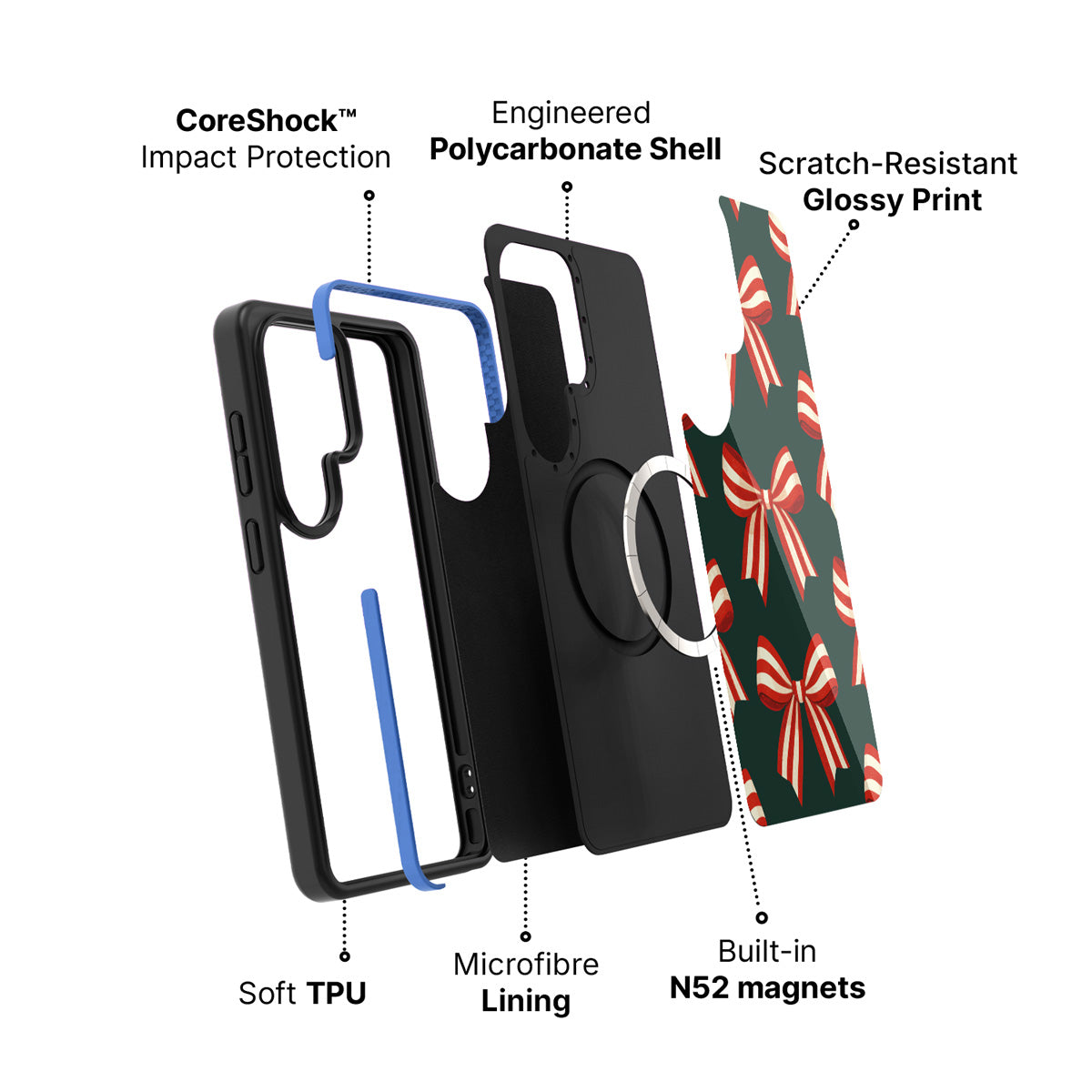 Samsung Galaxy S26 Ultra case construction and features – Velvet Ribbon phone case