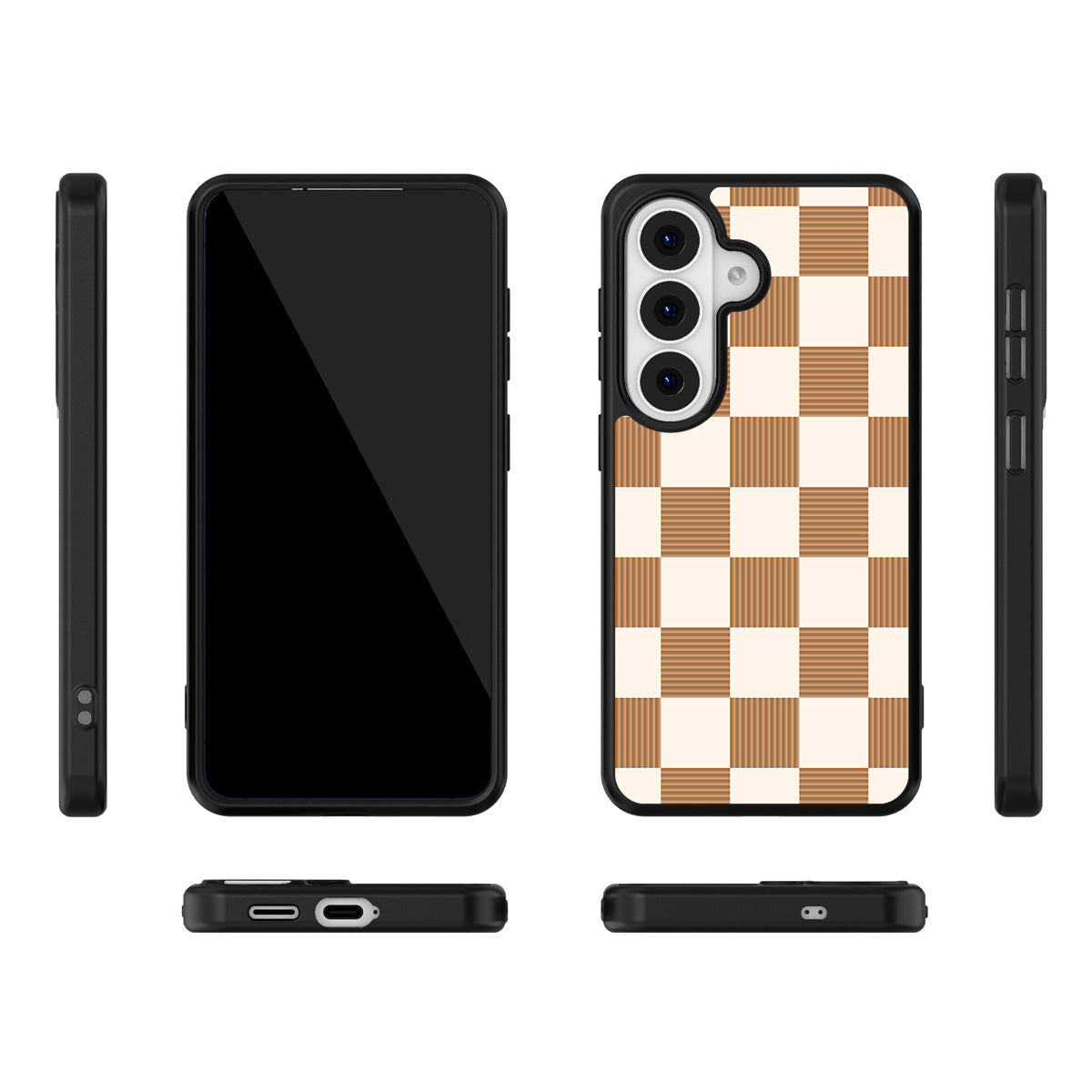 Vintage Mocha Samsung Galaxy S26 Plus case – multi-angle view
