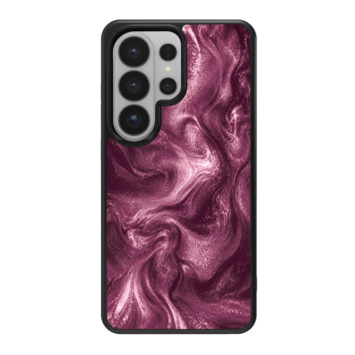 Wine Shimmer design back view – Samsung Galaxy S26 Ultra case