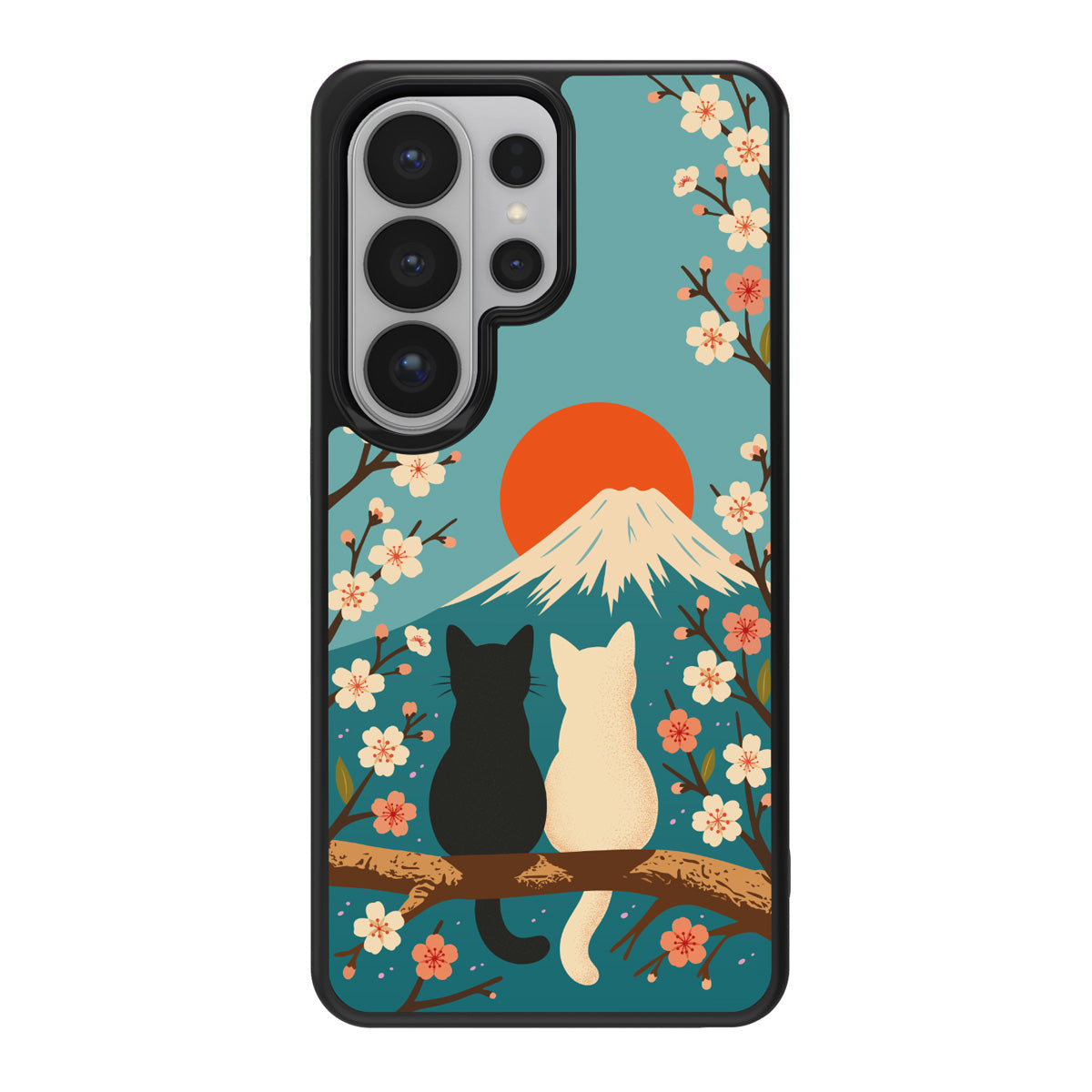 Case Collection designer Samsung Galaxy S26 Ultra case in the Fuji Cats print, Qi2 magnetic with CoreShock protection
