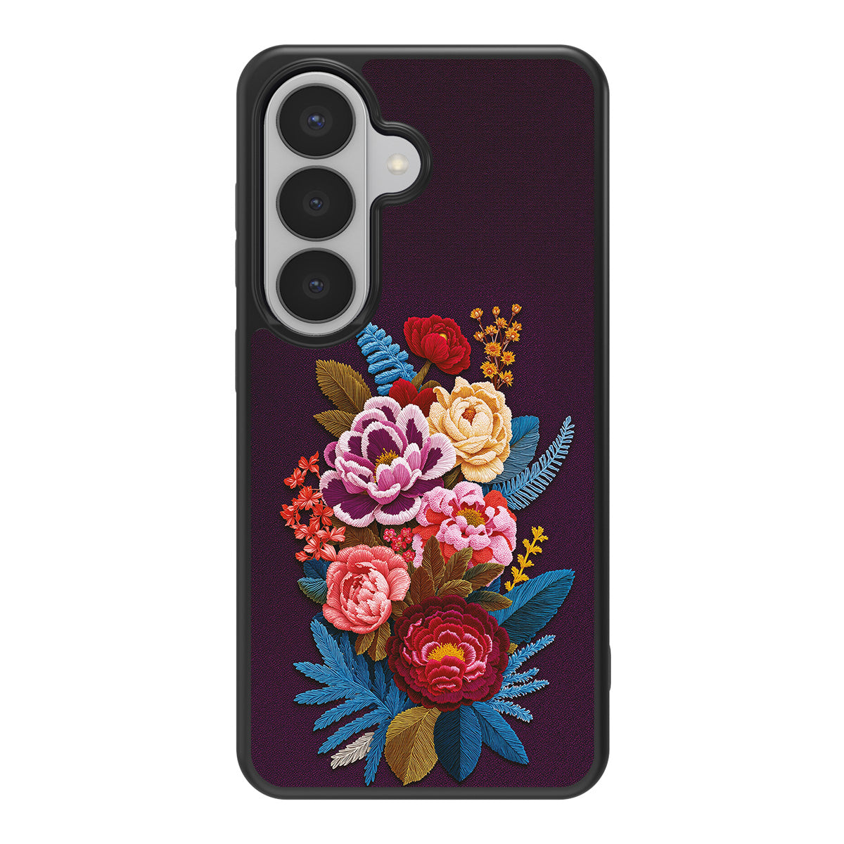 Baroque Bloom design back view – Samsung Galaxy S26 Plus case