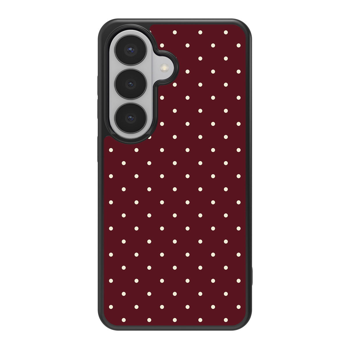 Burgundy Bloom design back view – Samsung Galaxy S26 case