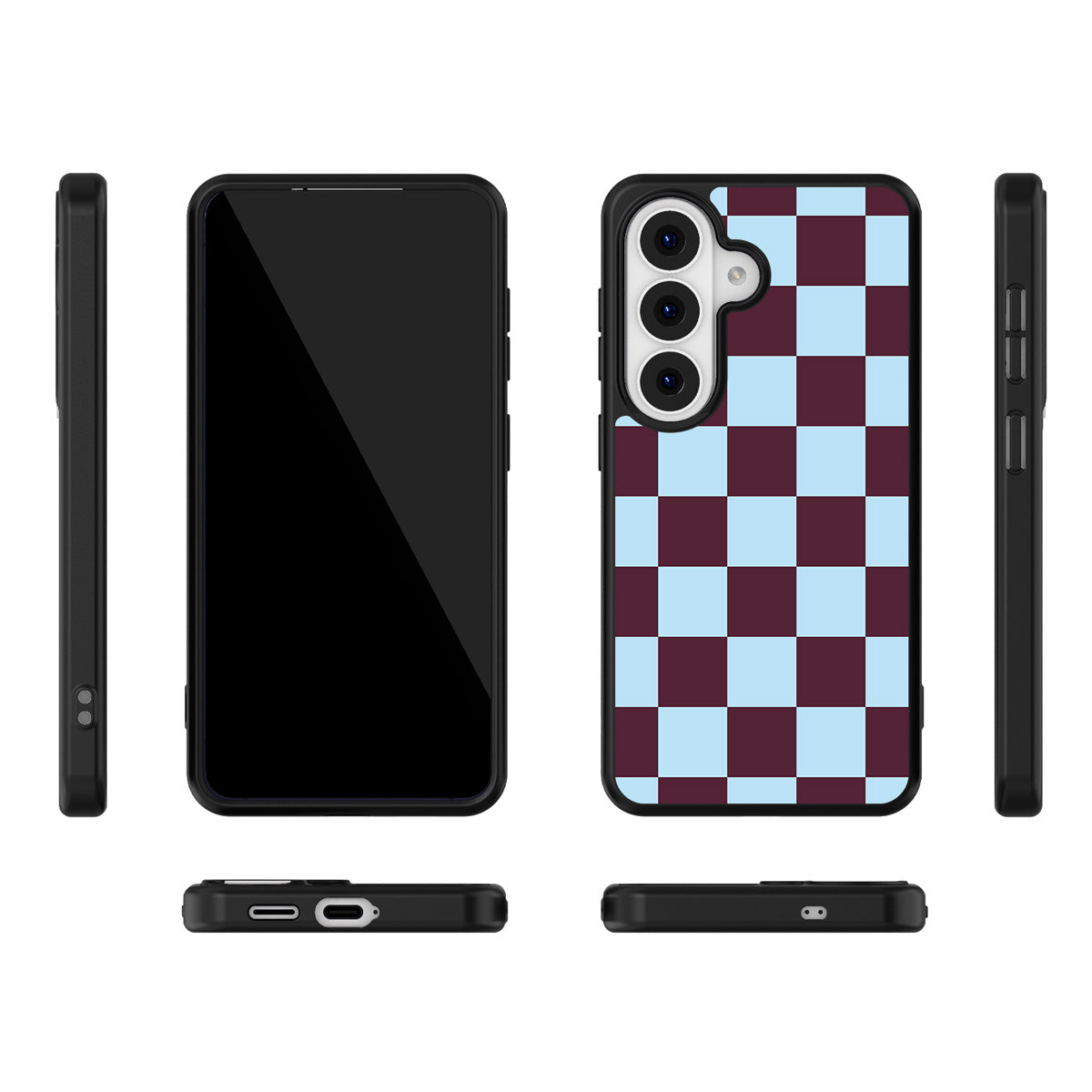 Cabernet Tile Samsung Galaxy S26 Plus case – multi-angle view
