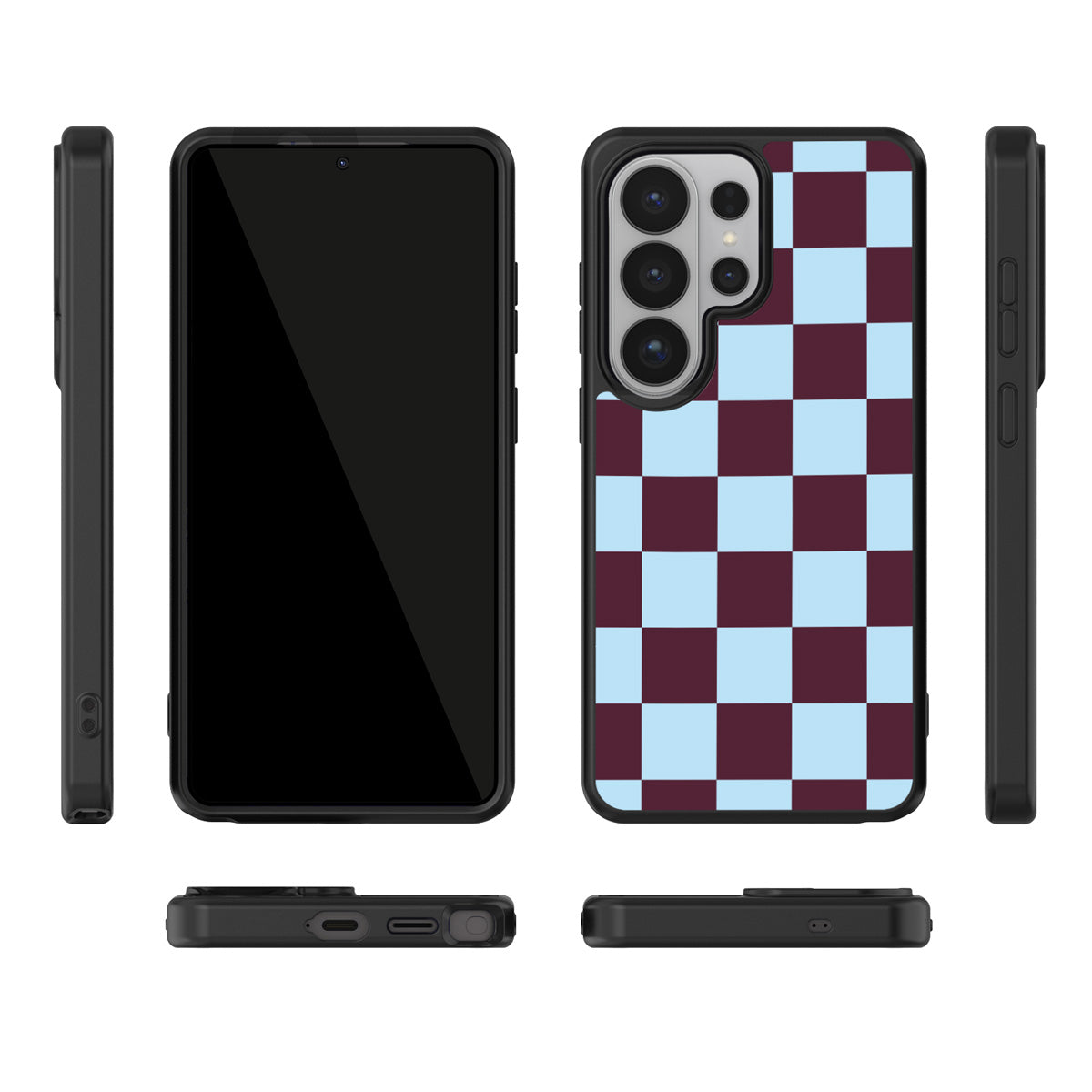 Cabernet Tile Samsung Galaxy S26 Ultra case – multi-angle view