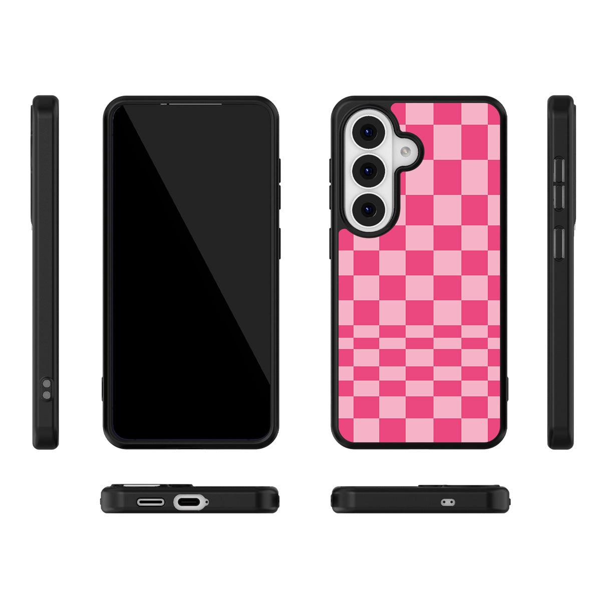 Candy Check Samsung Galaxy S26 case – multi-angle view