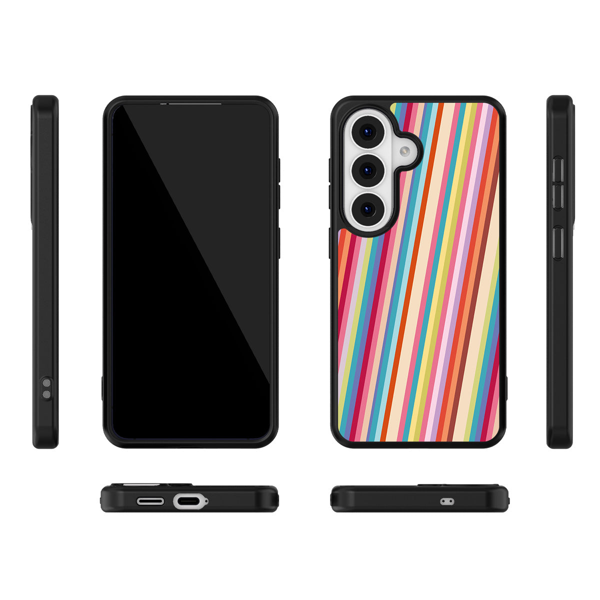 Candy Stripe Samsung Galaxy S26 Plus case – multi-angle view